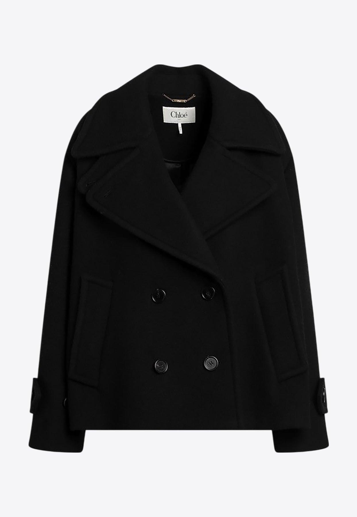 コート CHLOE BLACK WOOL BLEND COAT Chloé Coats for Women | Online Sale up to 50% off | Lyst Canada