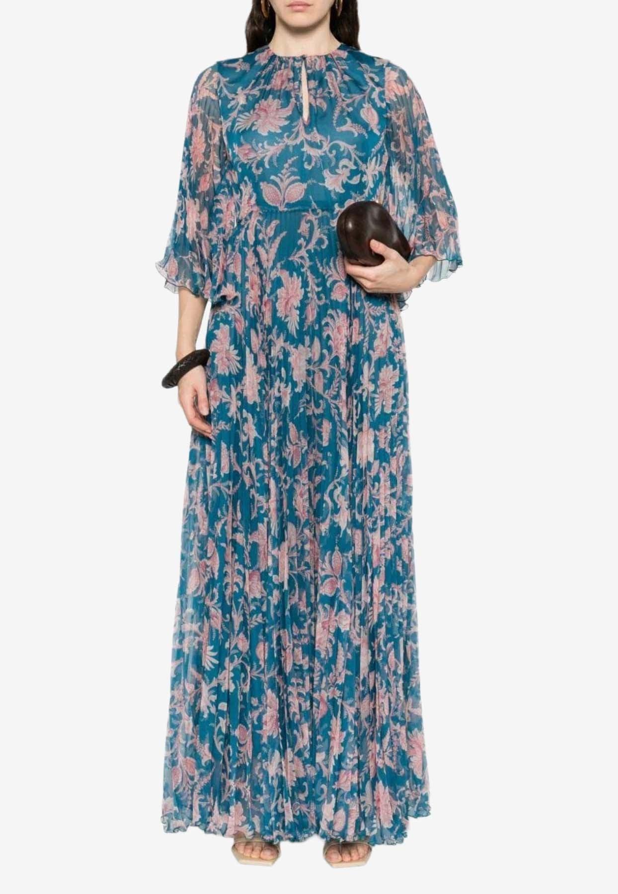 black flowery maxi dress Baltic Born Womens Chantelle Strapless Maxi Dress | Black + White Floral