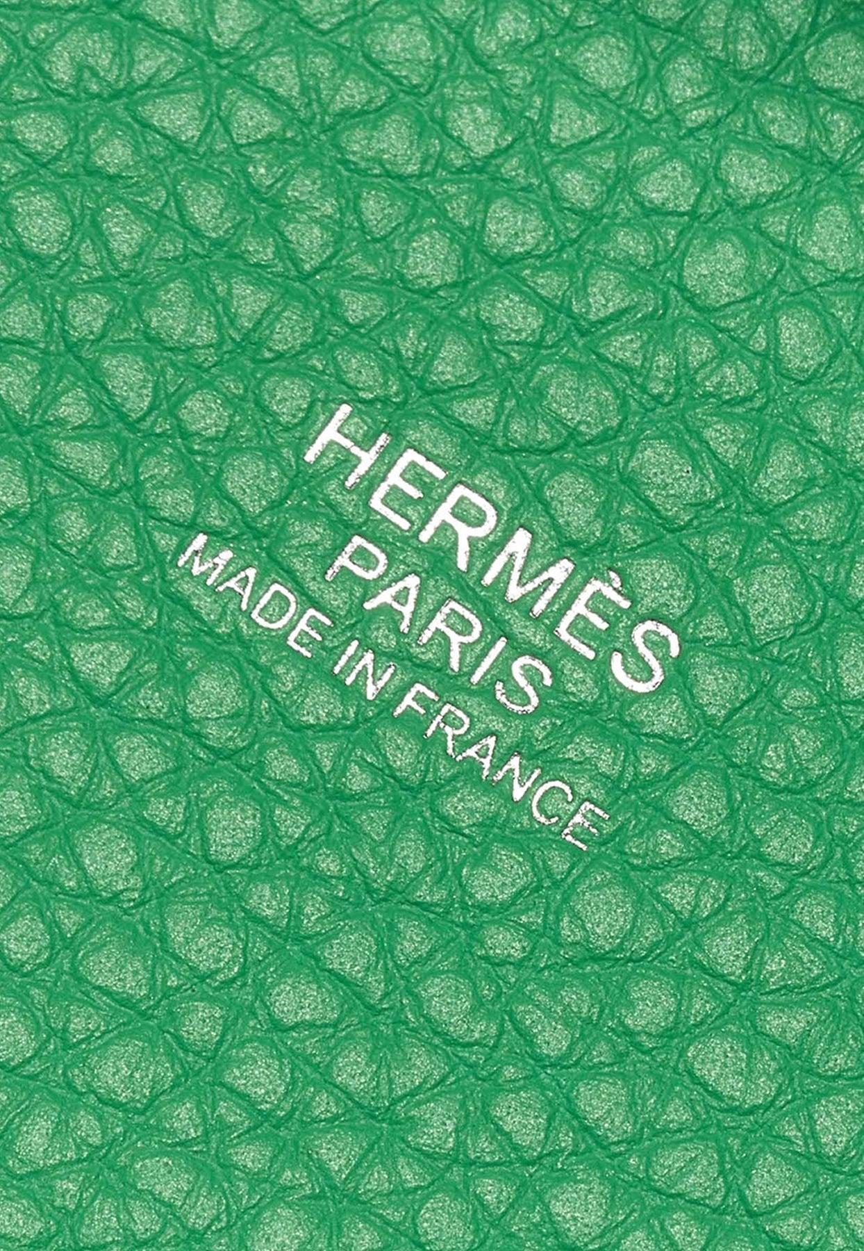 Hermès Picotin 18 Taurillon Clemence Vert Amande GHW - Kaialux