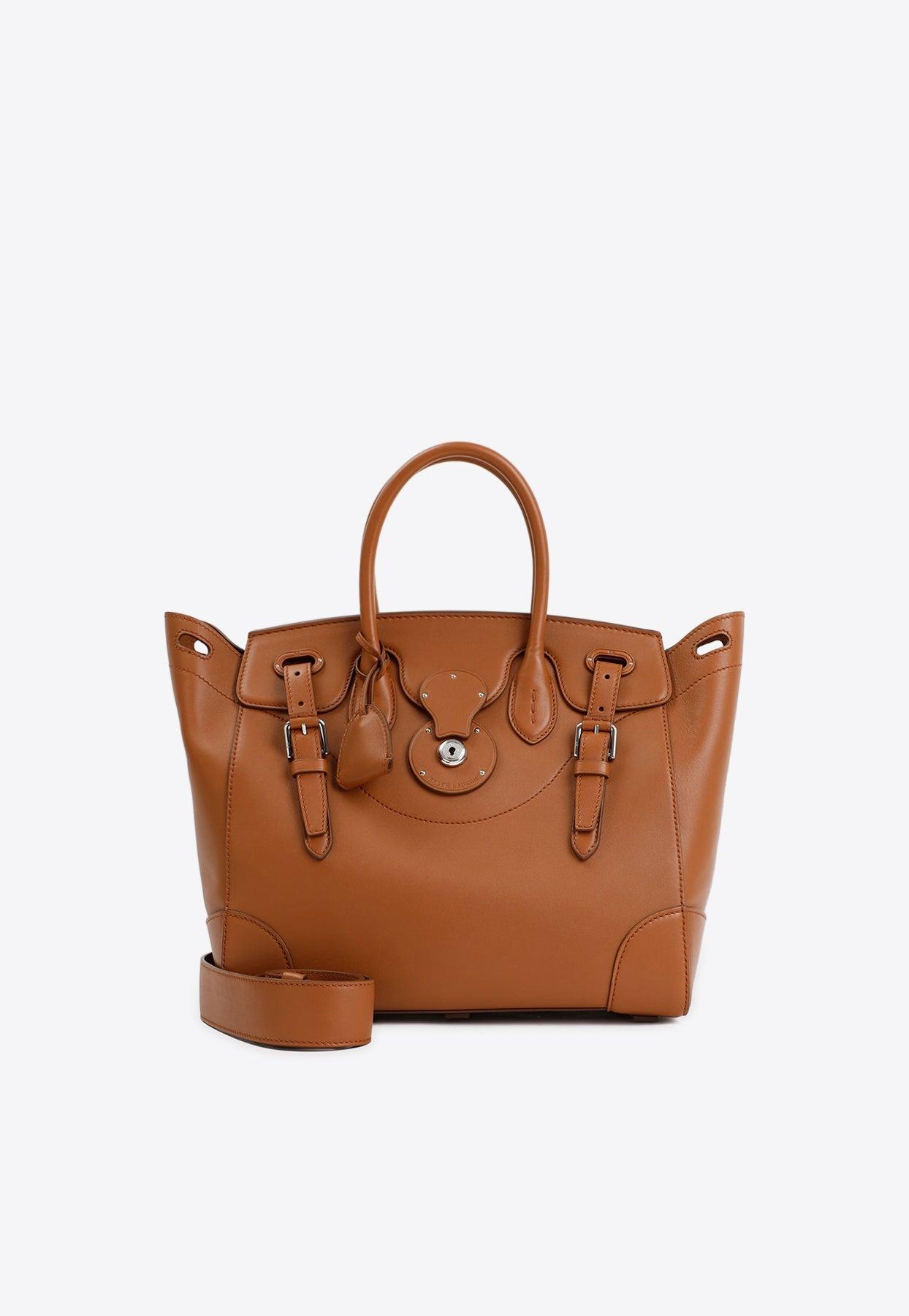 Ralph Lauren Ricky 33 Top Handle Bag in Brown | Lyst