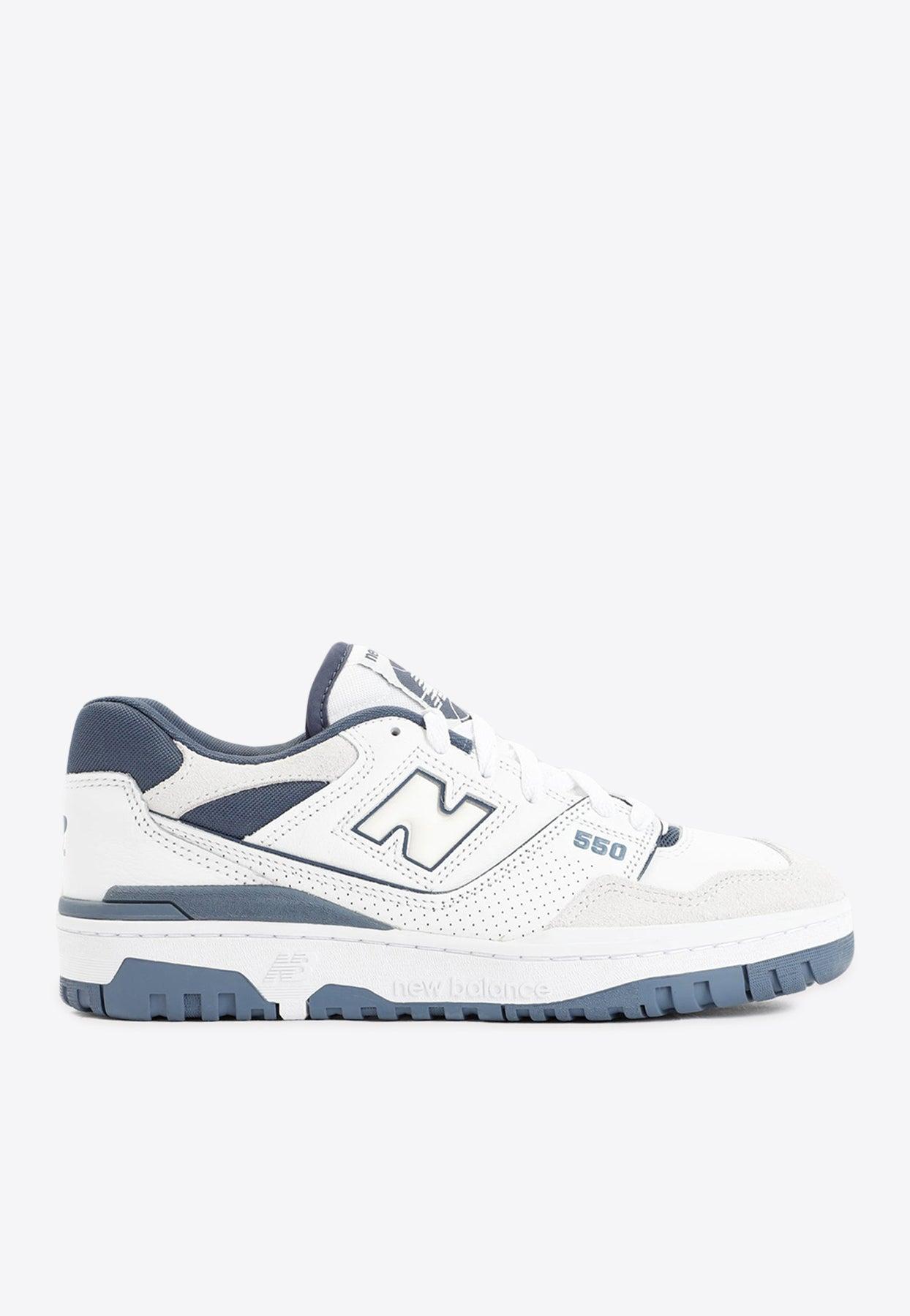 550 Leather Sneakers in White - New Balance