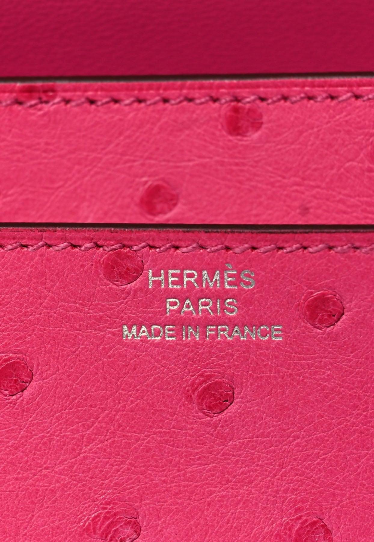 Hermès Rose Tyrien Ostrich Birkin 28cm