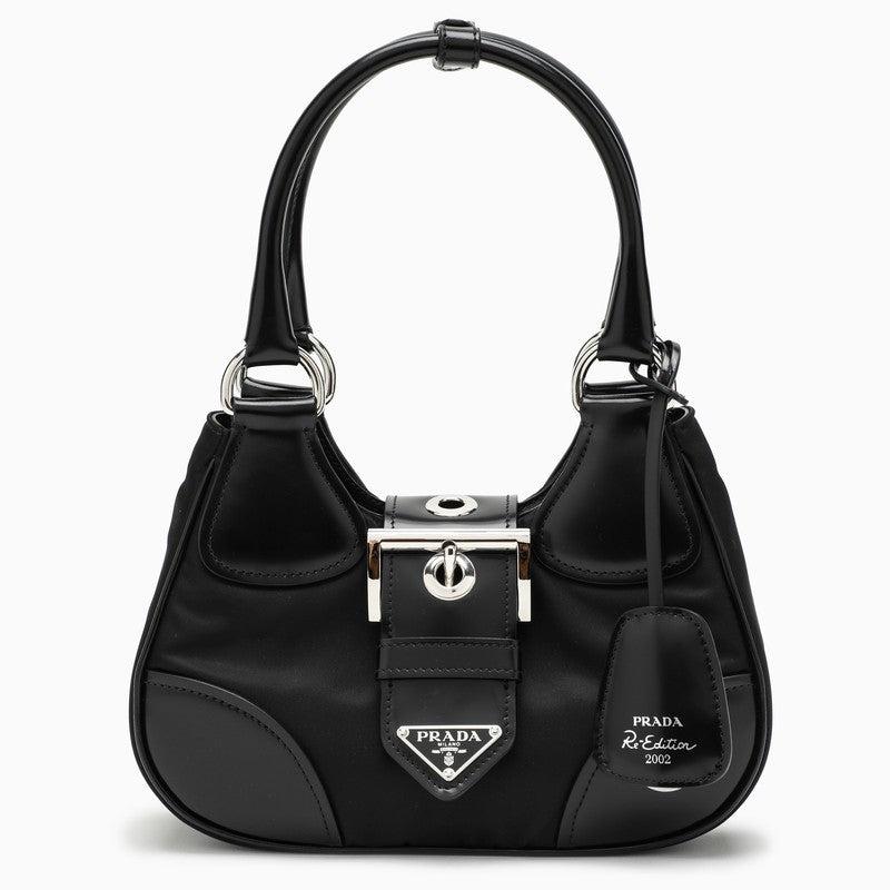 Prada Moon Bag In Black Re-nylon - Black | Lyst