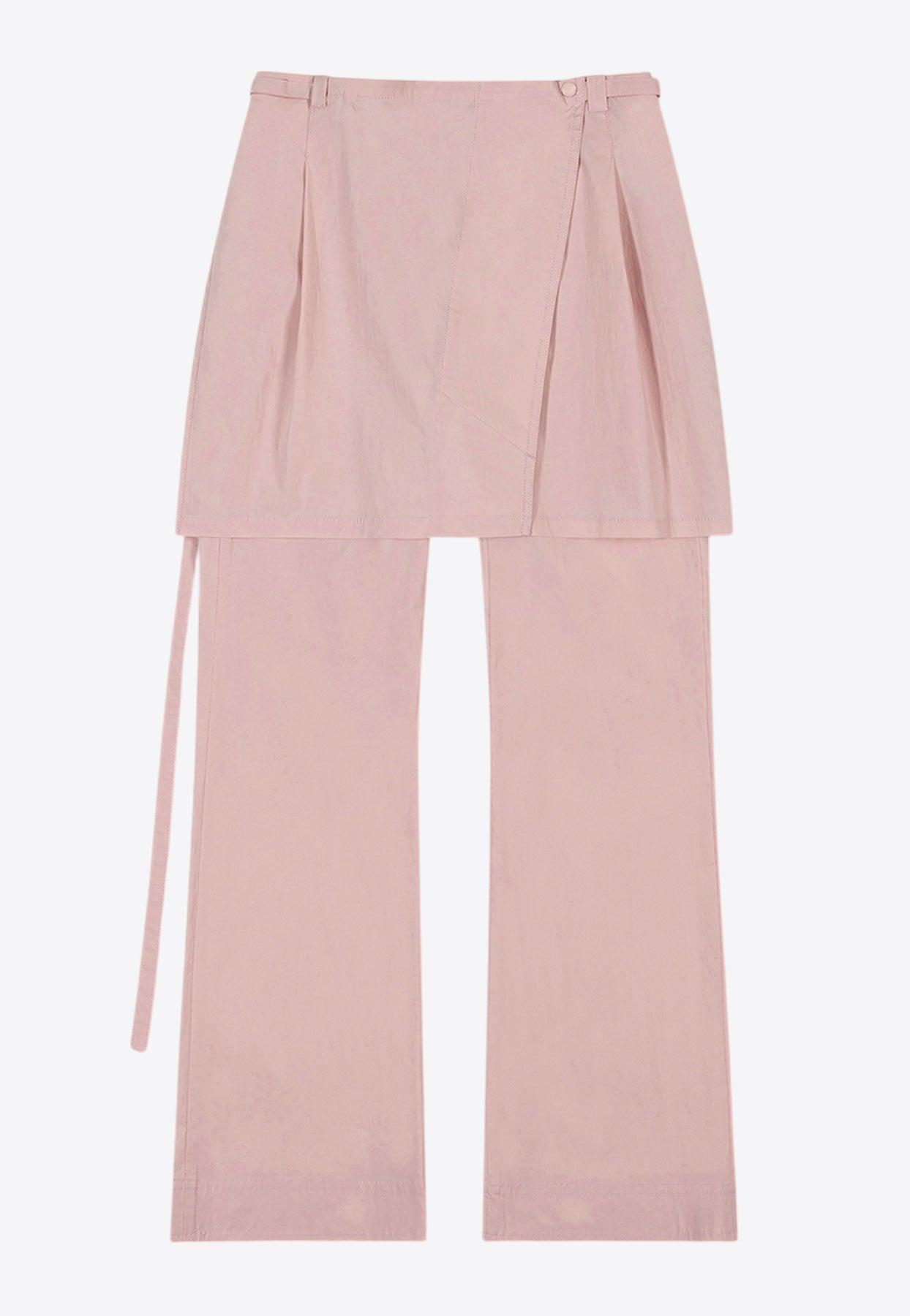 [LOW CLASSIC]/☆25SS NEW LAYERED WRAP SKIRT PANTS/LIGHT PINK Low Classic Layered Wrap Skirt Pants in Pink | Lyst