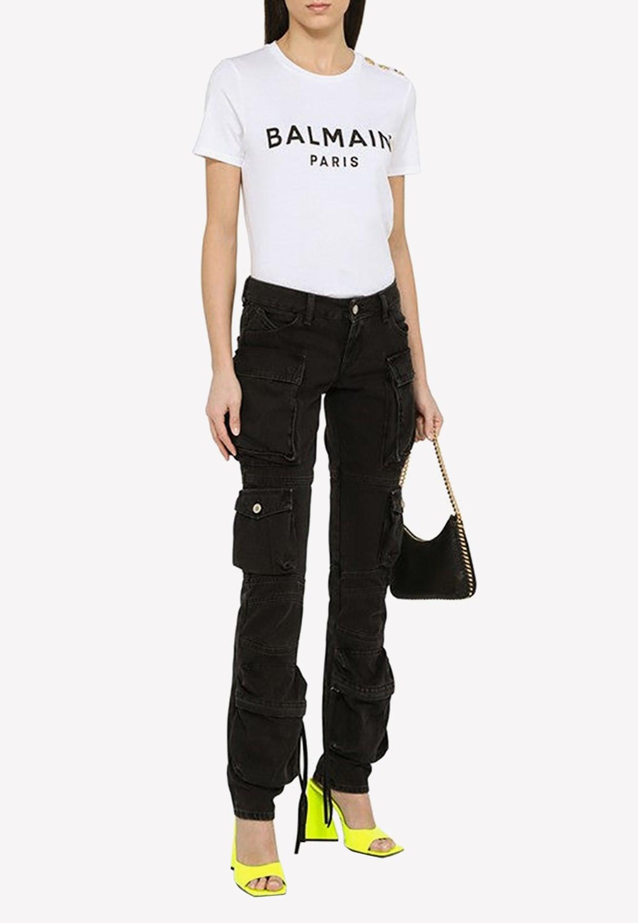 balmain 3 button t shirt