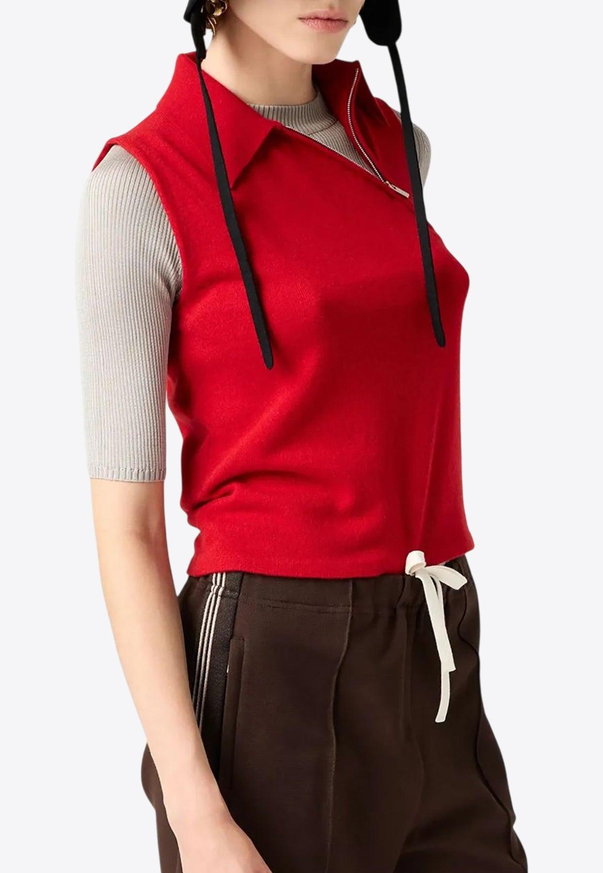 Red Miu Miu Tops for Women | Lyst
