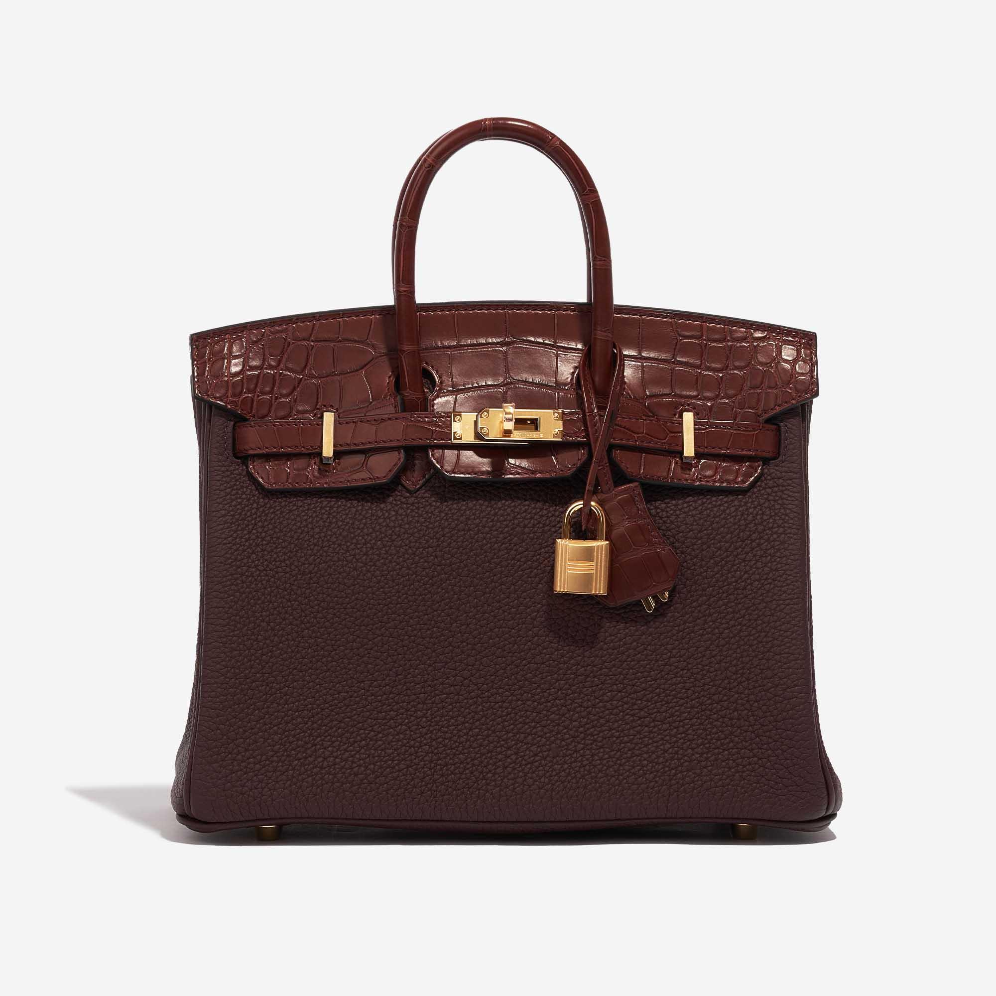 Hermès Birkin 25 Touch In Rouge Sellier Togo And Bourgogne Matte