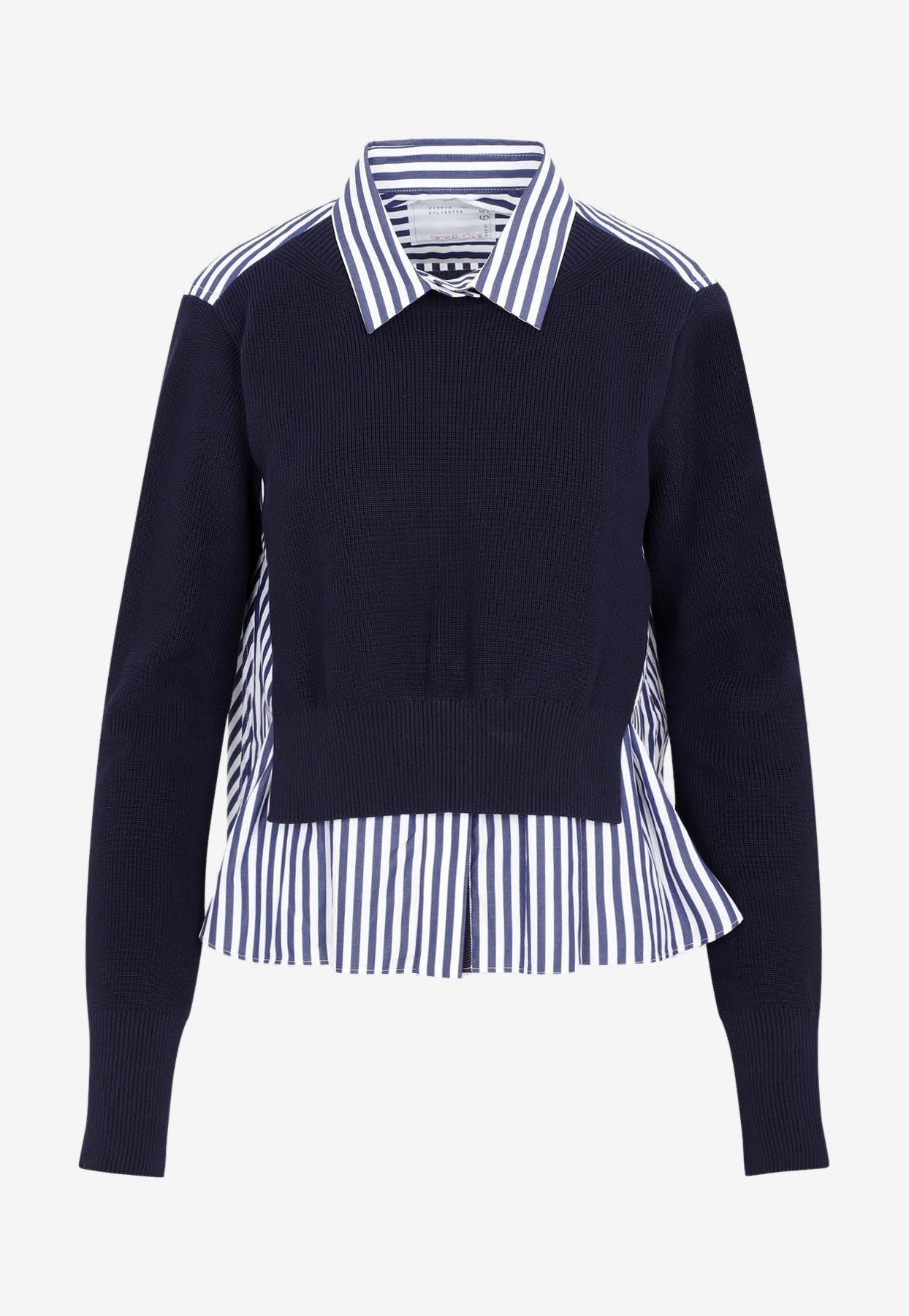 代引き人気 新品タグ付◉sacai Cotton Poplin Pullover 19836円