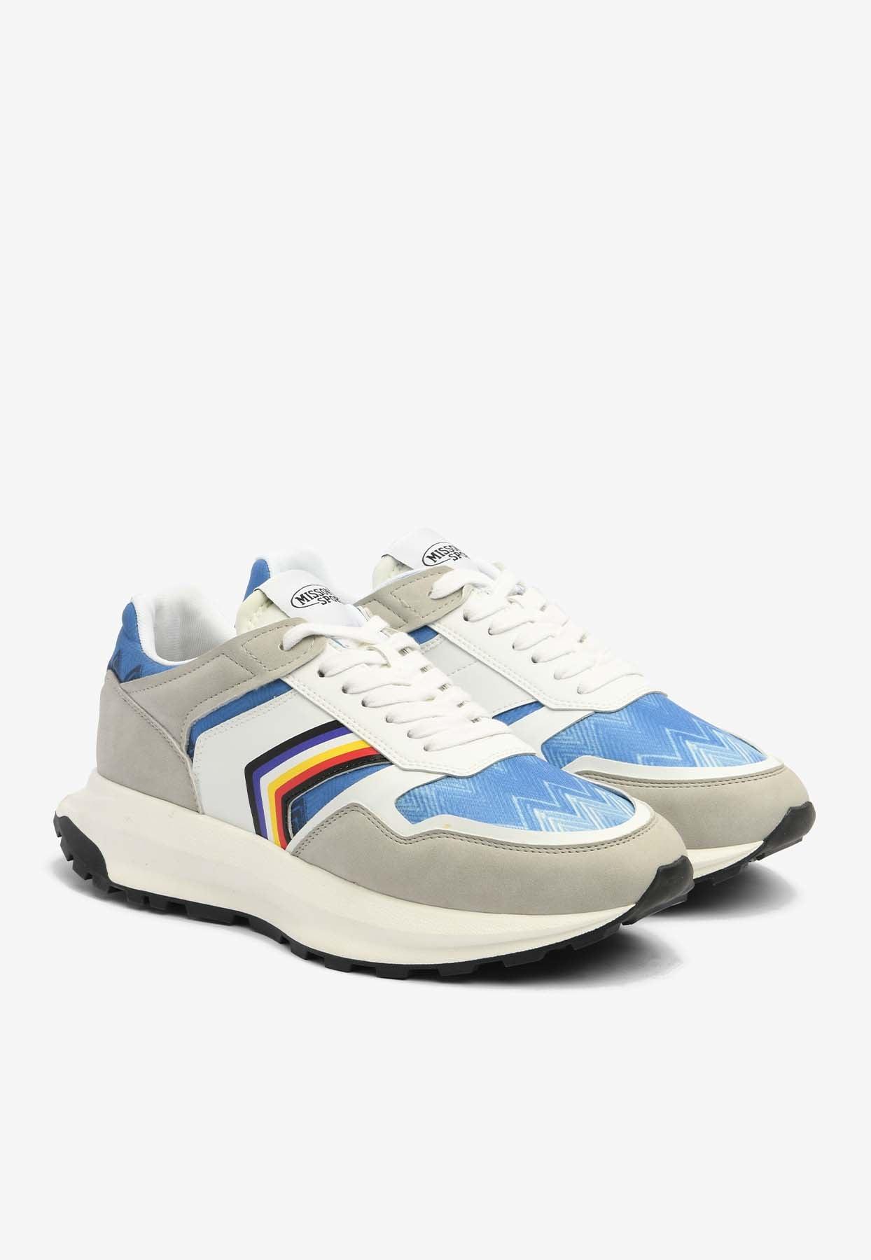 Missoni Sport Sneakers With Chevron Detail in White for Men