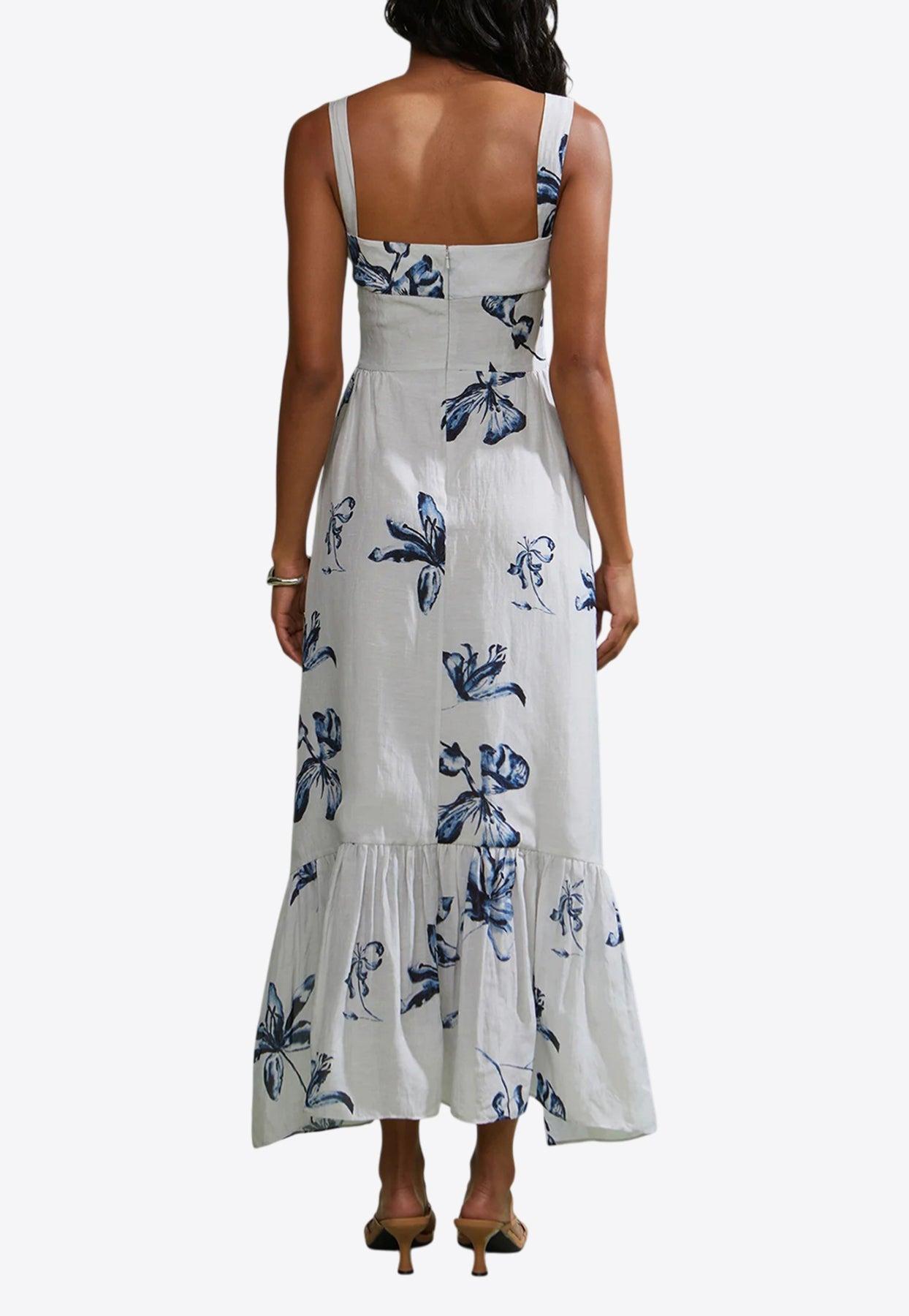 chinese dress ladies J.Crew Tiered Maxi in Ultramarine Red Lobster Print Cotton Sun Dress –  YourPurples