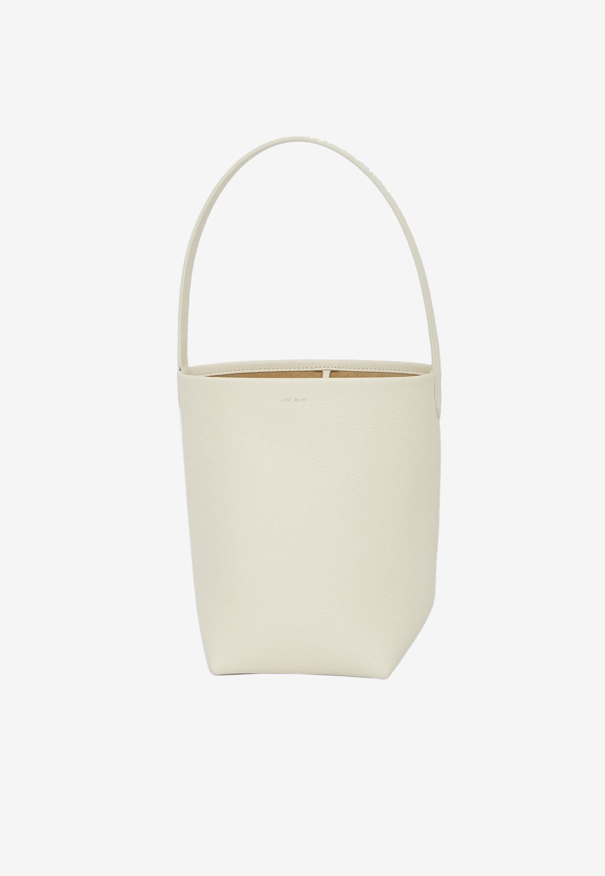 The Row Small N/s Park Leather Tote Bag in White | Lyst Canada