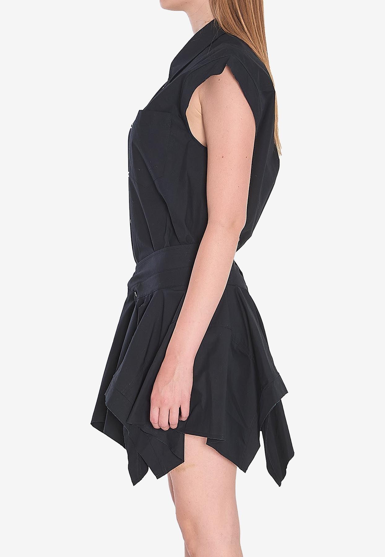 ワンピース Alexander Wang Asymmetrical shirt dress (1WC4246704 001) Alexander Wang Asymmetrical Shirt Dress - White | 1WC4246704100