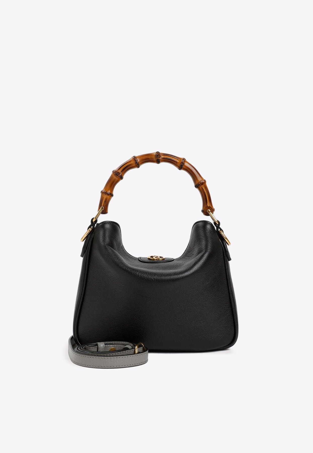 Gucci Diana small shoulder bag in black leather