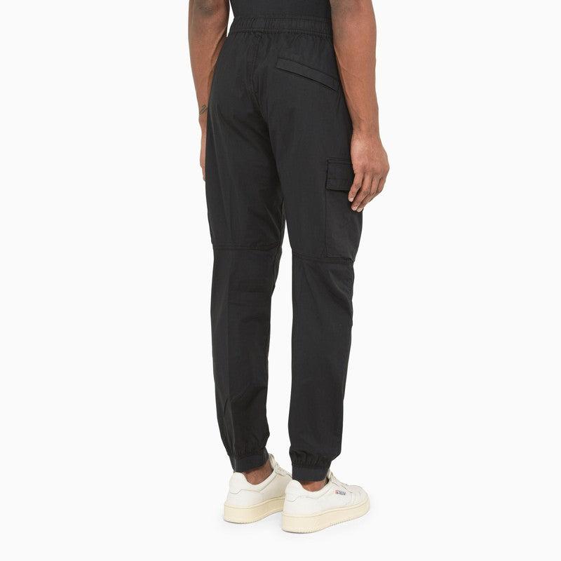 Stone Island Blue Cotton Cargo Pants - Blue in Black for Men | Lyst