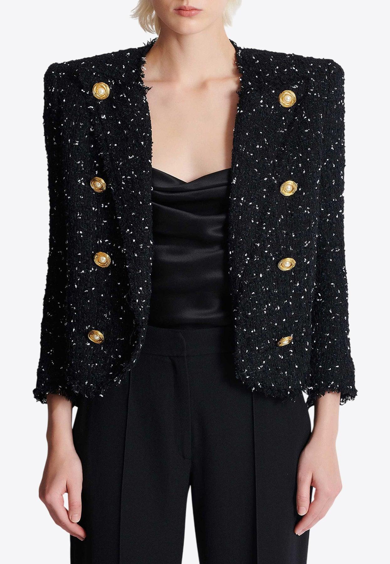 Designer Balmain Tweed Jackets for Women - Up to 46% off | Lyst