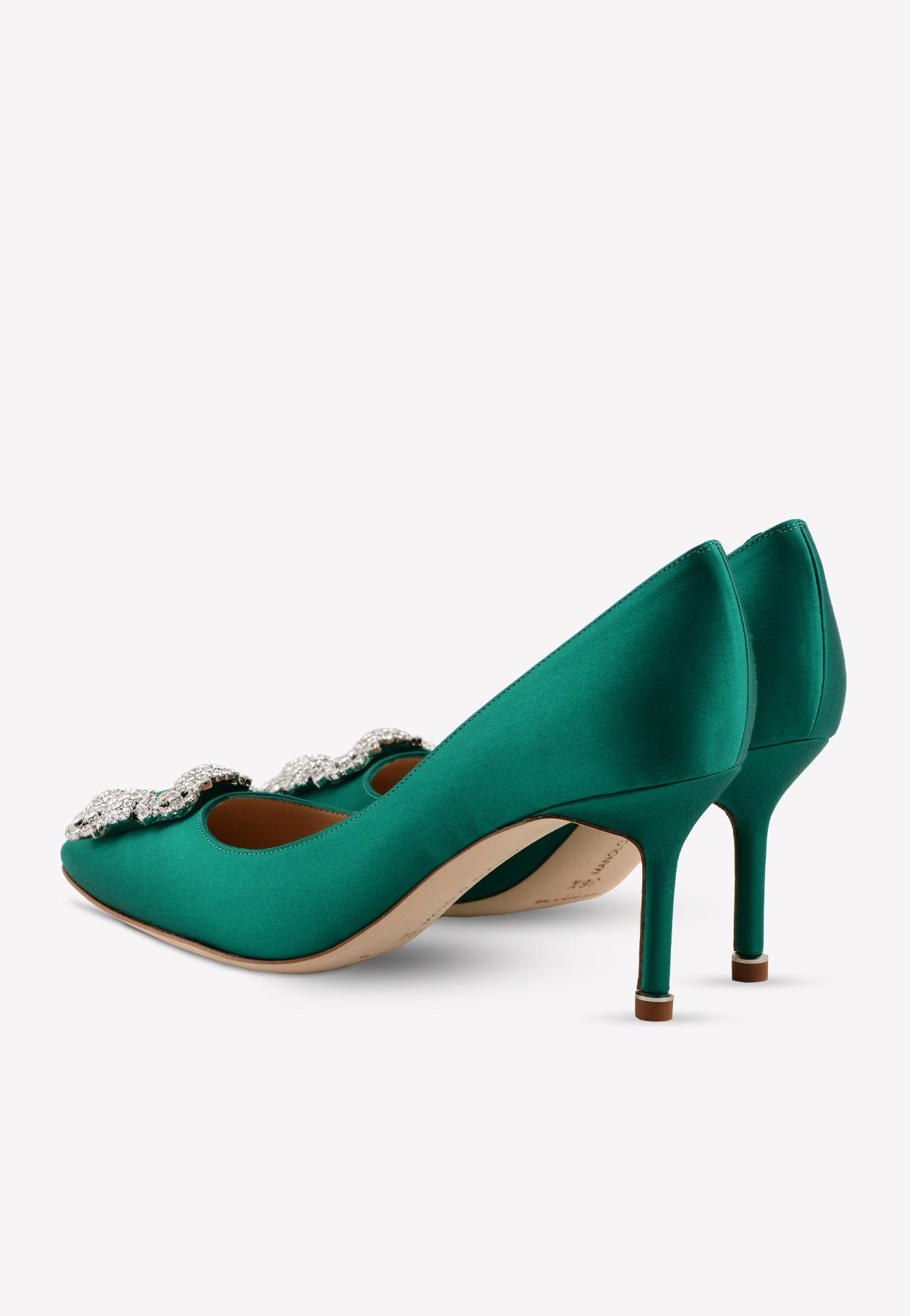 emerald manolo blahnik