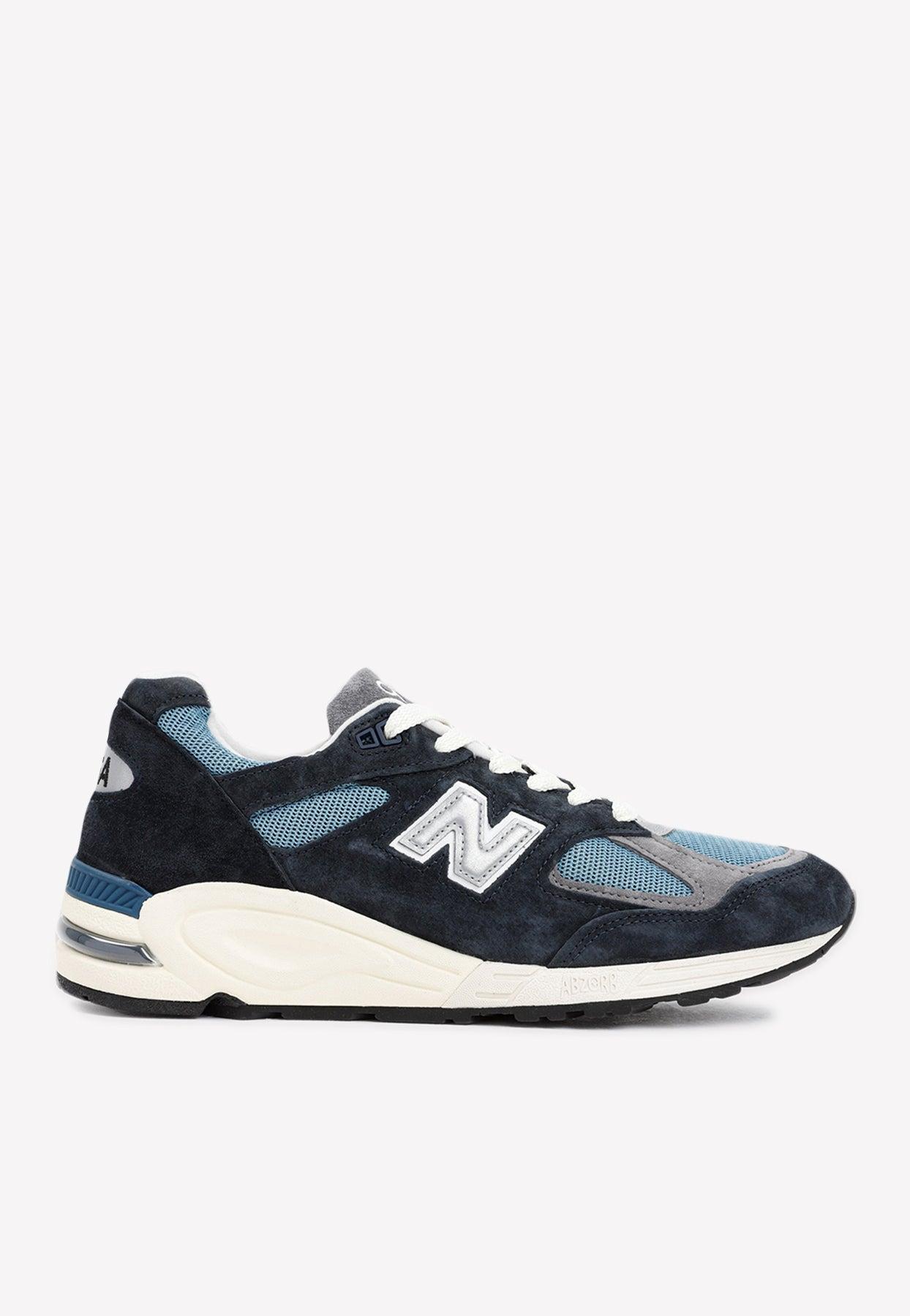 New Balance Made In Usa 990v2 Sneakers In Nb Navy With Castlerock in ...