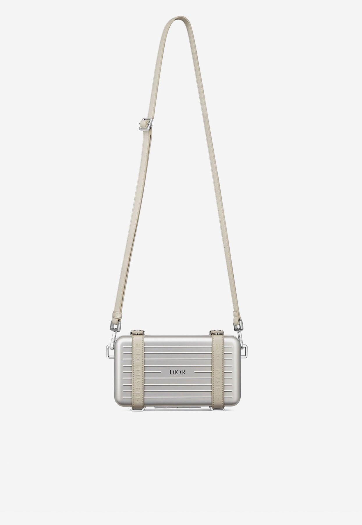 Dior X Rimowa Aluminum Pouch Bag in White | Lyst