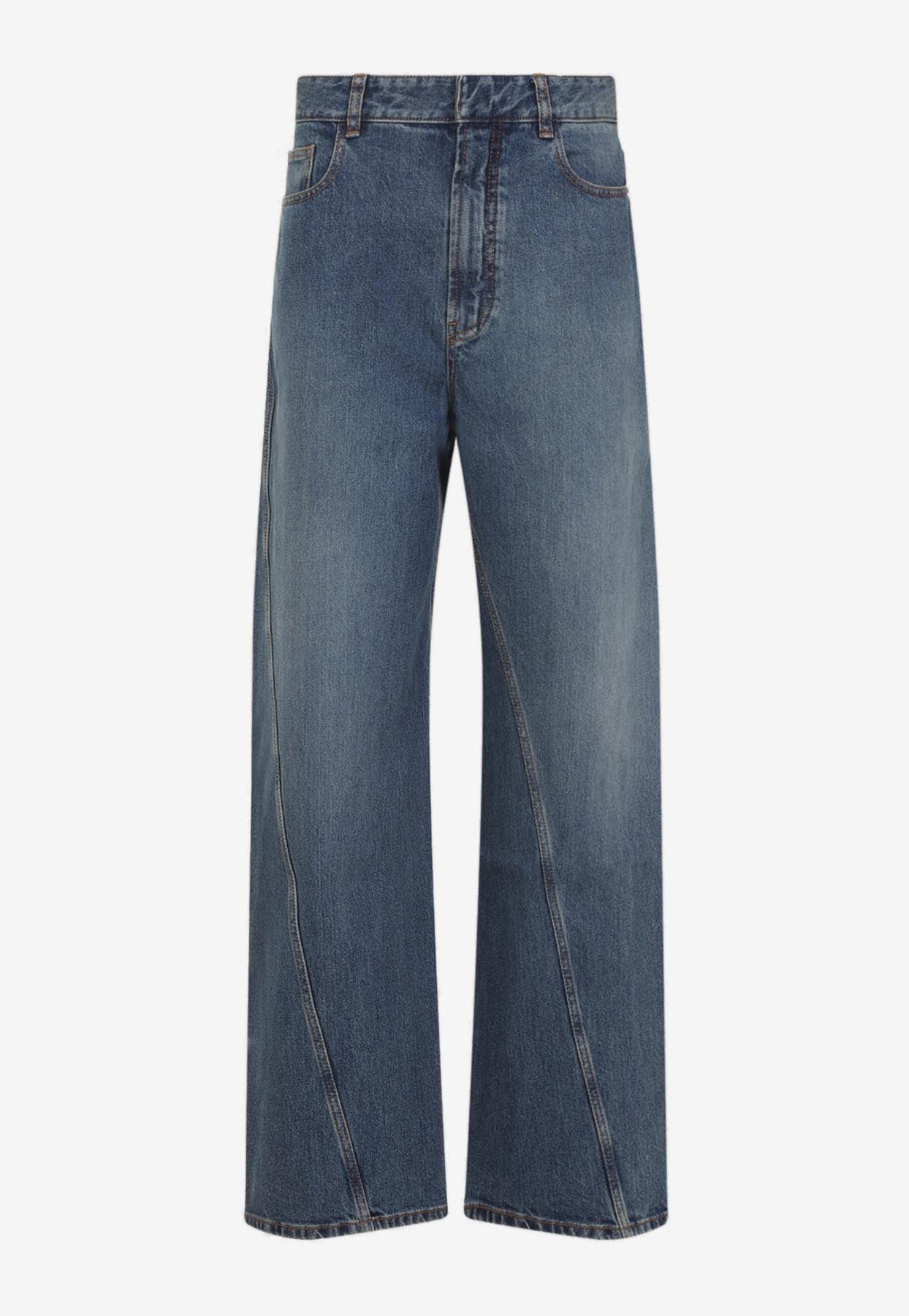 デニム・ジーパン Alaia Denim Jeans With Knit Waistband ALAÏA Knit Belt Denim Pant |ALAÏA US