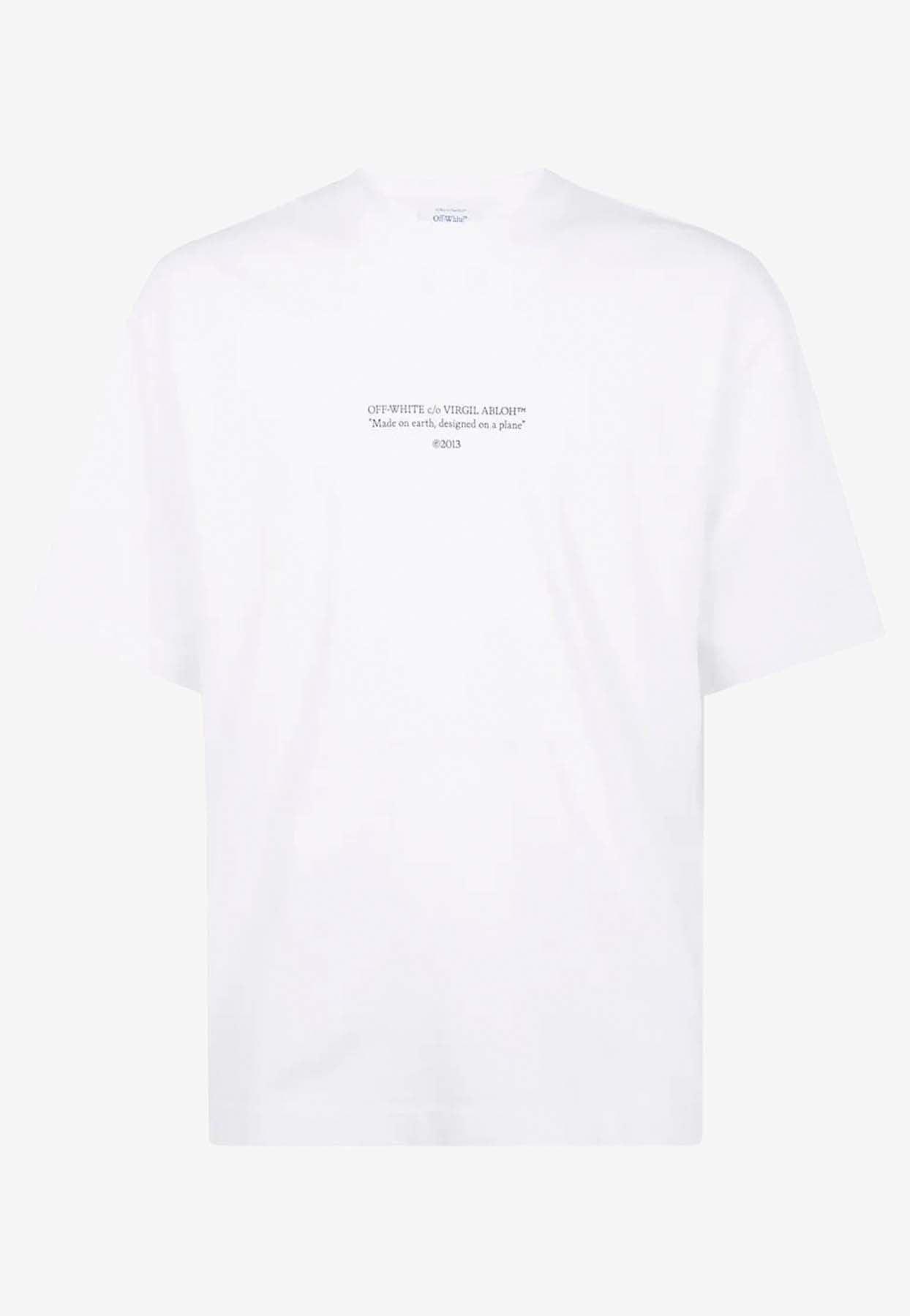 Off-White c/o Virgil Abloh Statement Skate T-Shirt in White Off-White c/o Virgil Abloh Statement Skate T-Shirt in White
