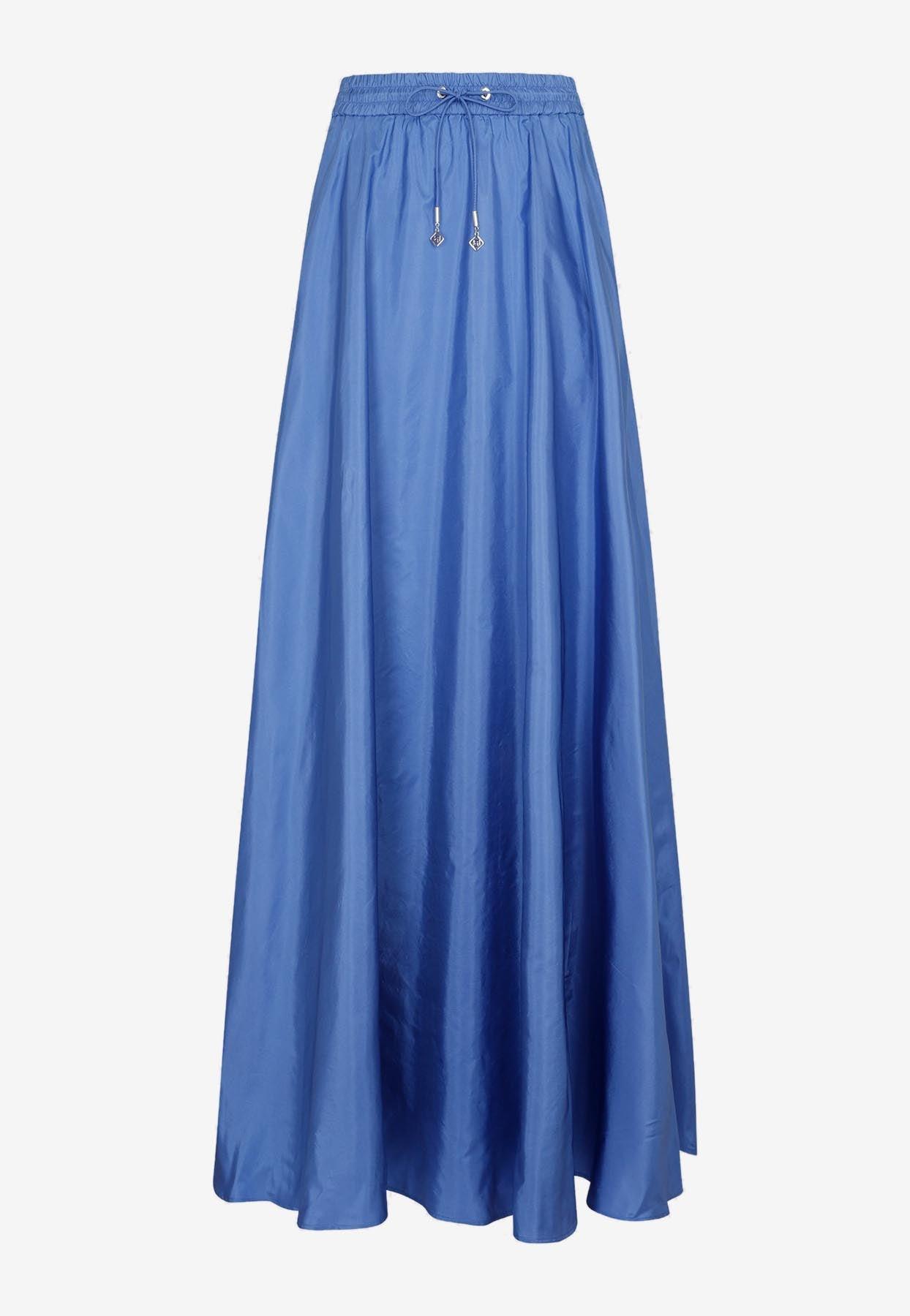 Ralph Lauren Emilien Maxi Silk Skirt in Blue | Lyst