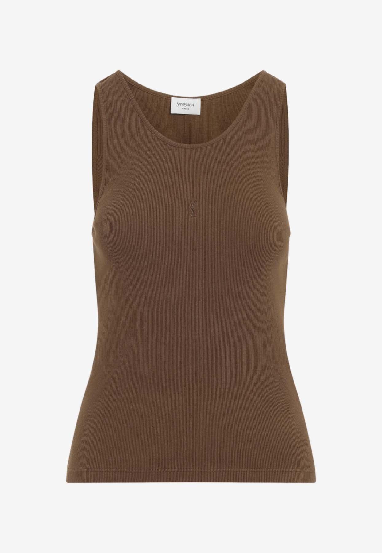 Women's Saint Laurent Sleeveless and tank tops | Lyst