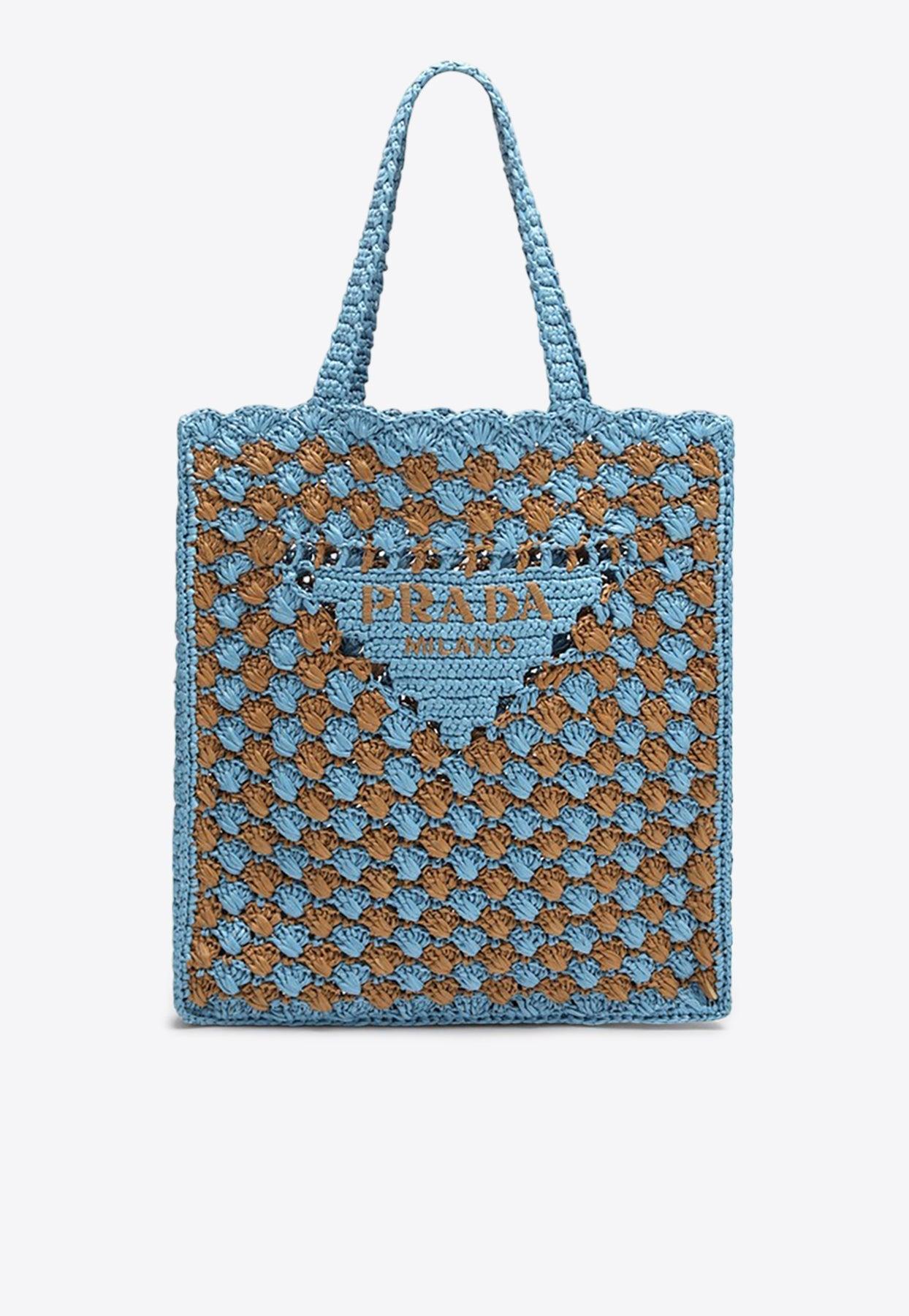 【PRADA】CROCHET TOTE BAG Prada Natural Crochet Tote Bag | RADPRESENT