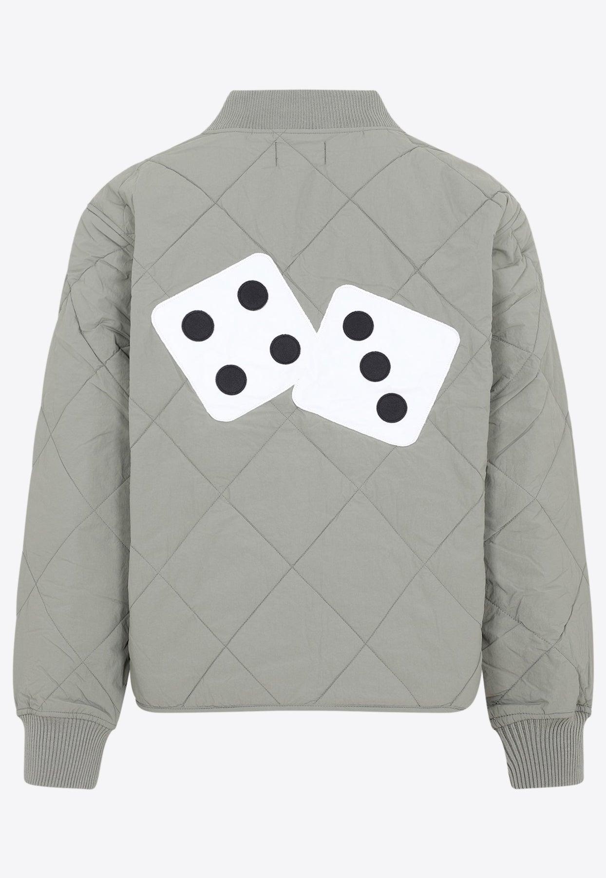 Stussy Dice Quilted Zip-up Jacket in Grey for Men | Lyst Canada