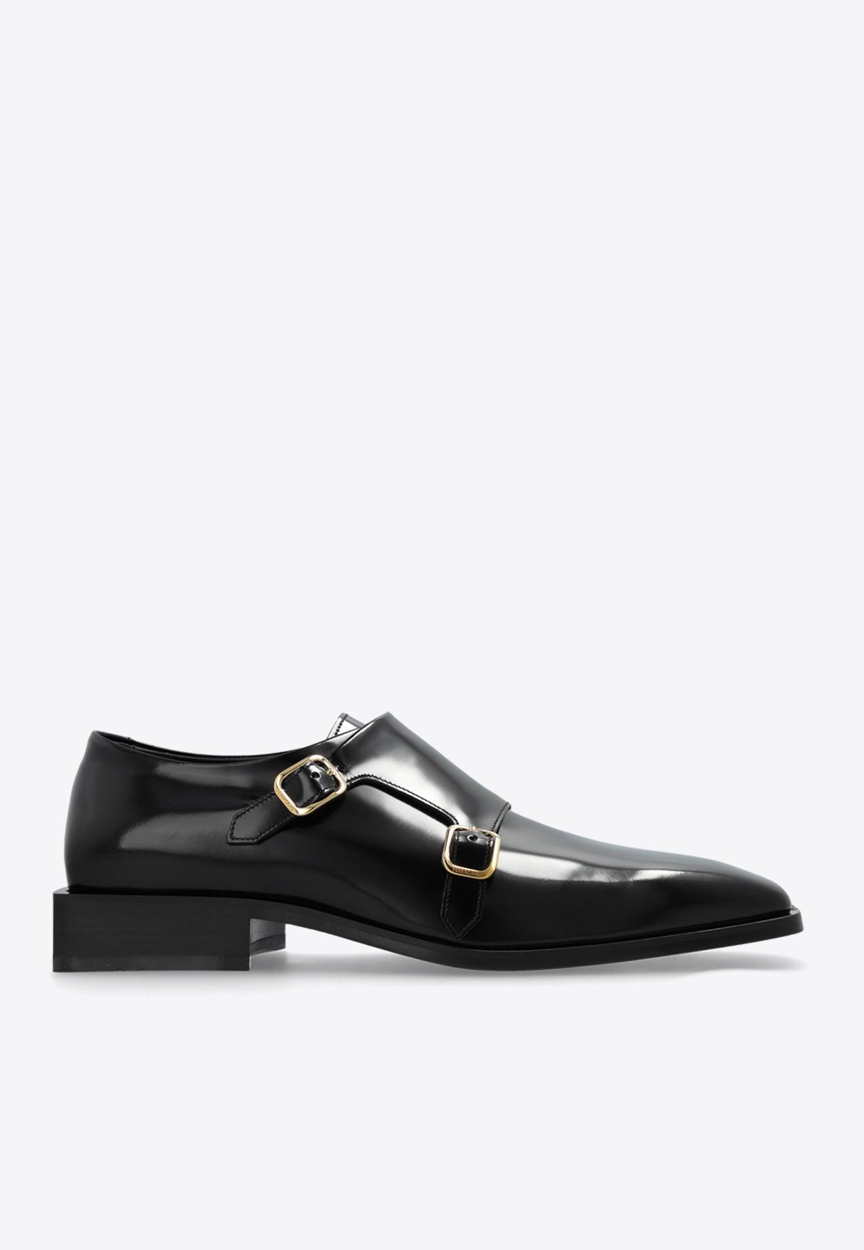 Ferragamo *NEW* Black Claude Double Monk Oxford Black Size 9CUS Tramezza Double monkstrap - Men | Ferragamo main image 2