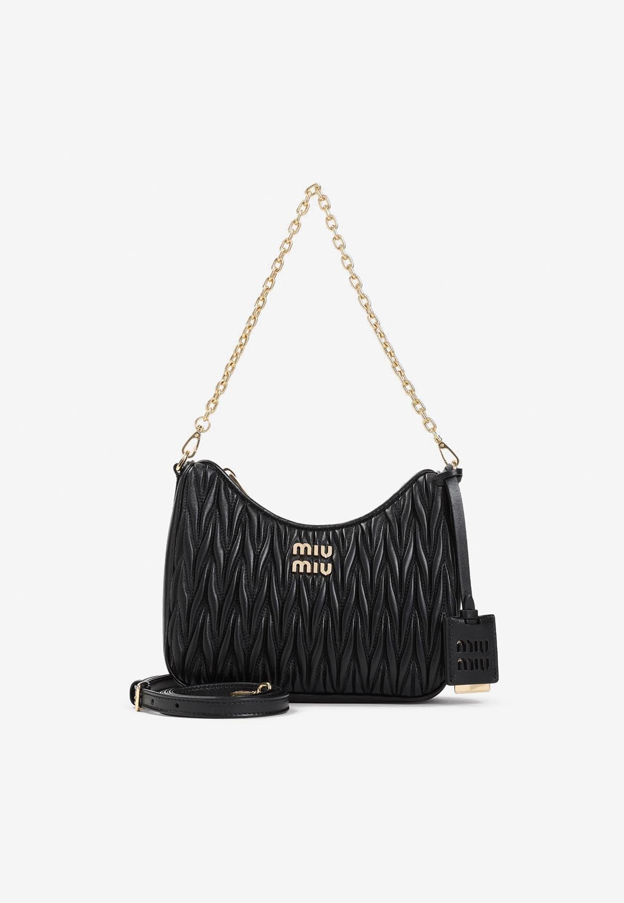 Matelassa Nappa Miu Miu MatelassÃ© Nappa Leather Mini Bag Miu