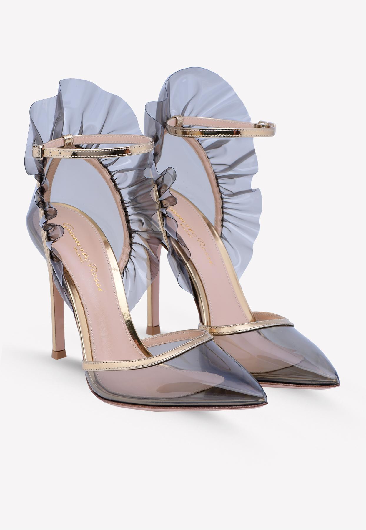 gianvito rossi gold plexi