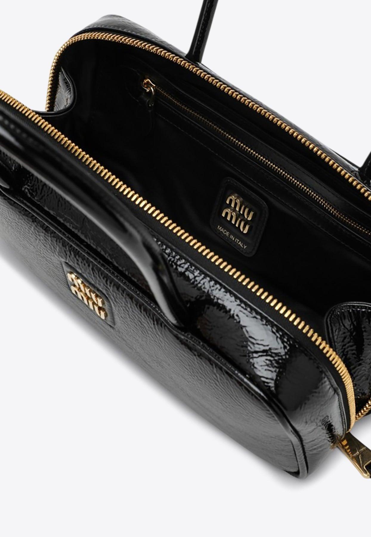 【MiuMiu】Beau naplak patent leather bag MIU MIU - Beau Naplak Patent Leather Bag – The Sale Sisters