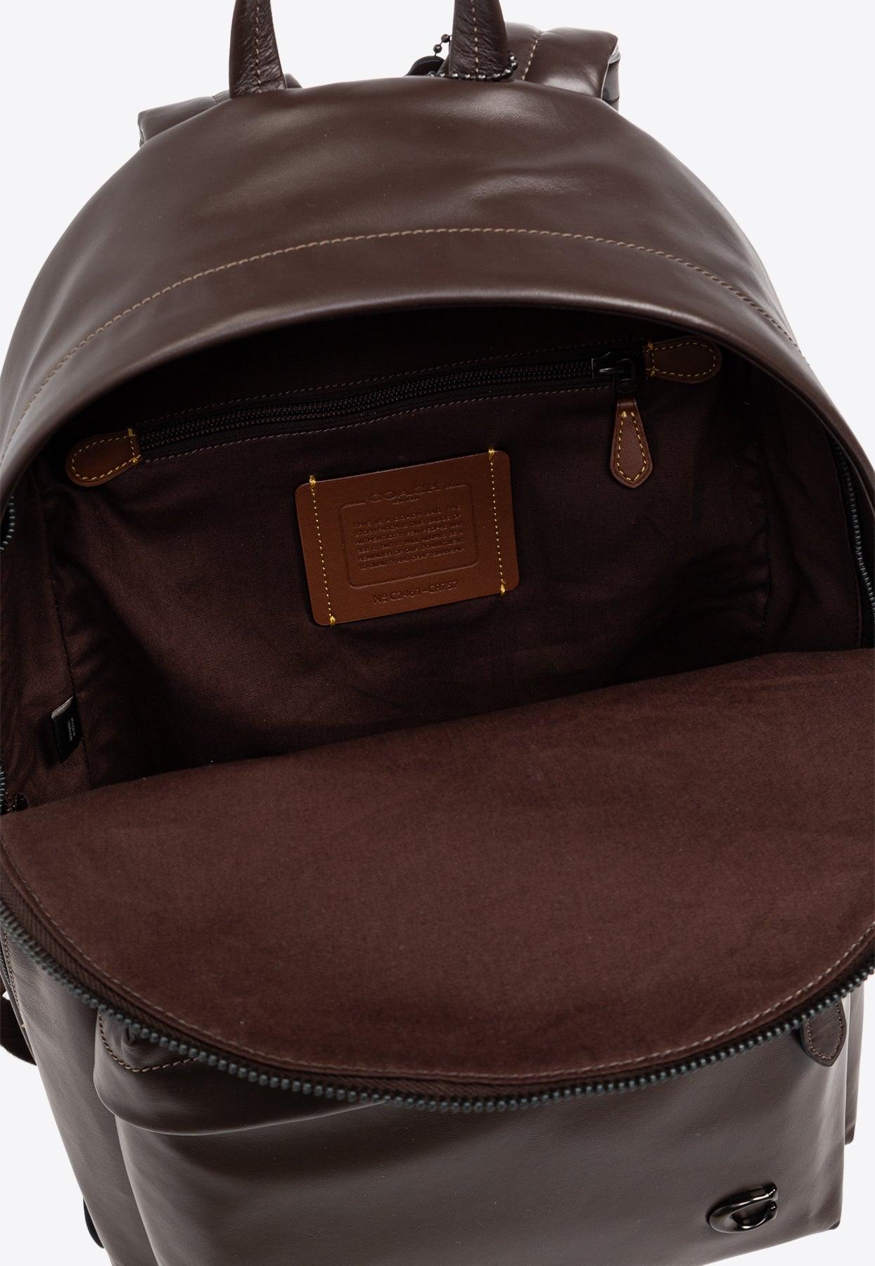 COACH Leather Backpack in Brown for Men | Lyst