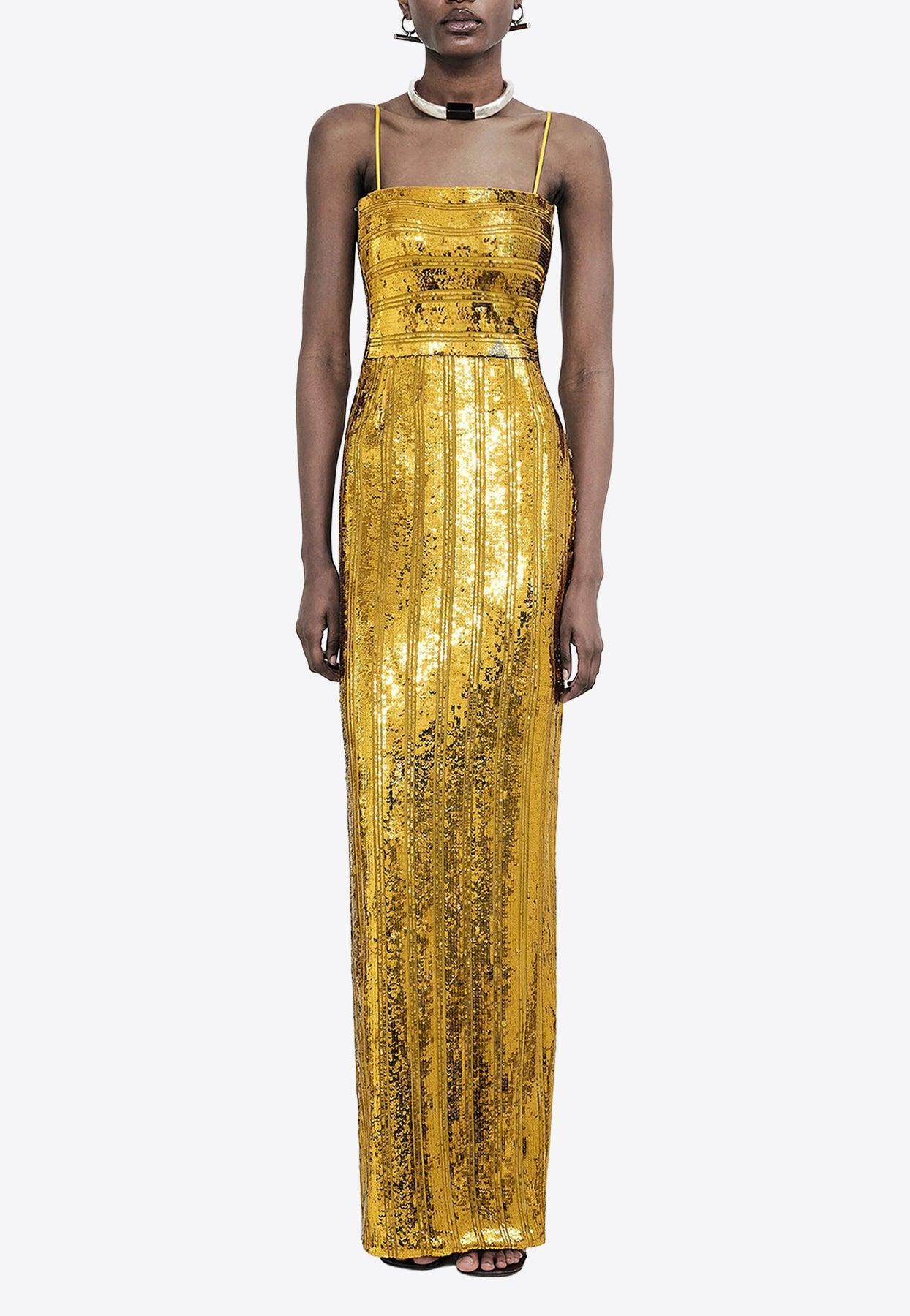 galvan gold dress Galvan The Glencoe Dress main image 1