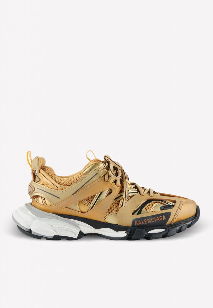 balenciaga runners womens gold