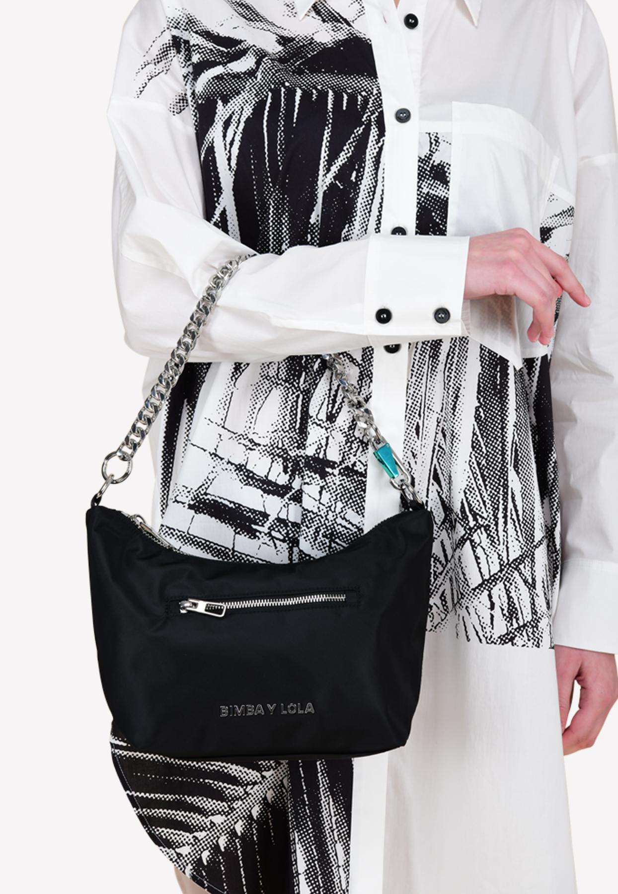 Bimba Y Lola Synthetic Small Chain Strap Handbag in Black - Lyst