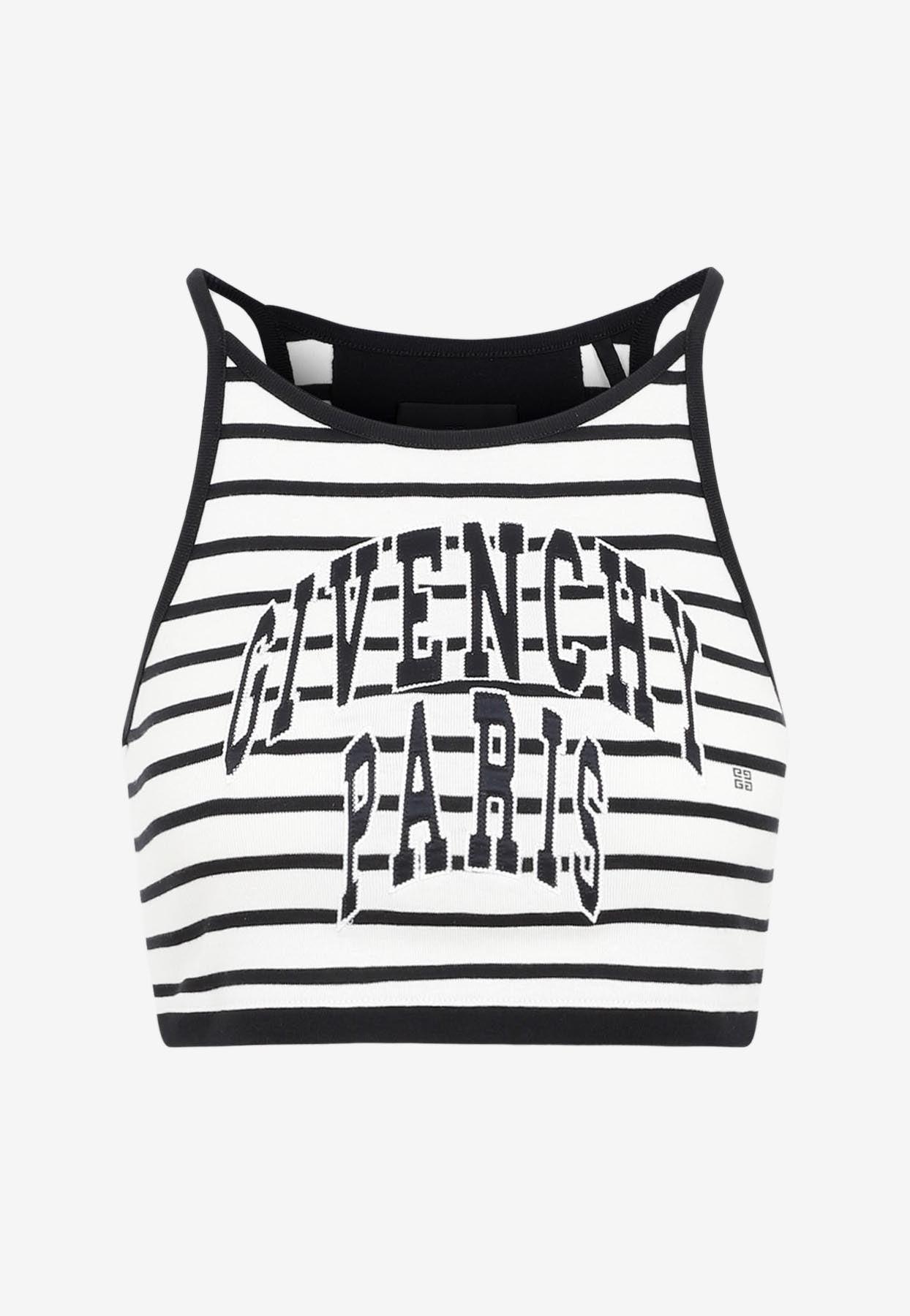 Givenchy Logo Cropped Tank Top | Lyst