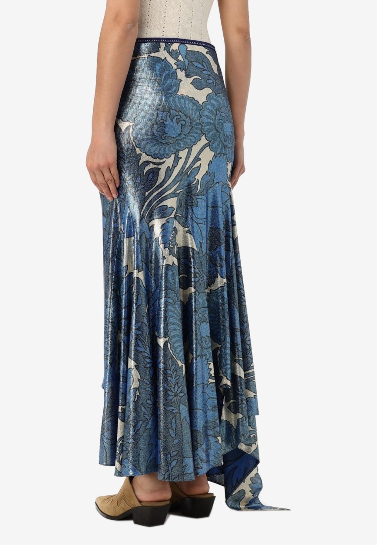 ワンピース ETRO Women Long Skirts WRHA019999JJD03S9880 Blue ETRO Skirts for Women - Shop on FARFETCH