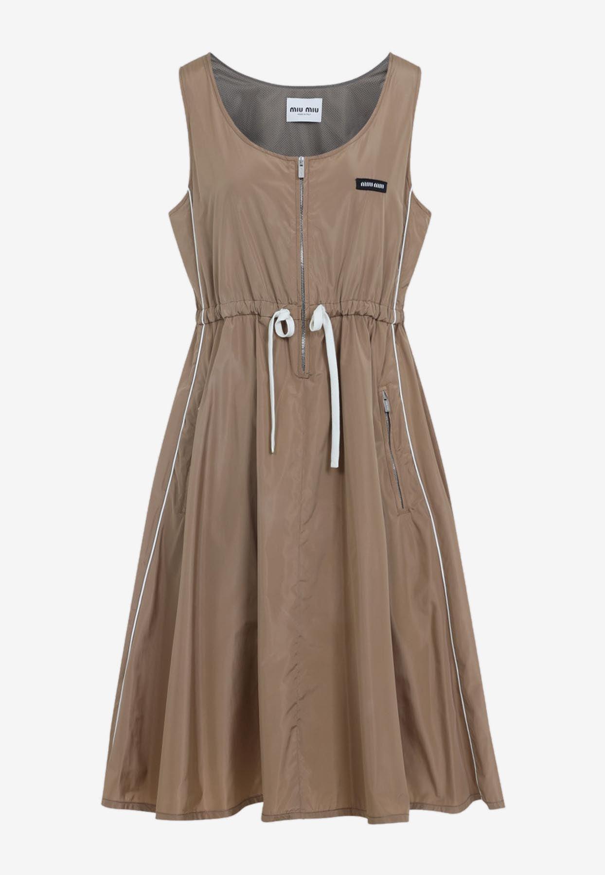 Natural Miu Miu Dresses for Women | Lyst