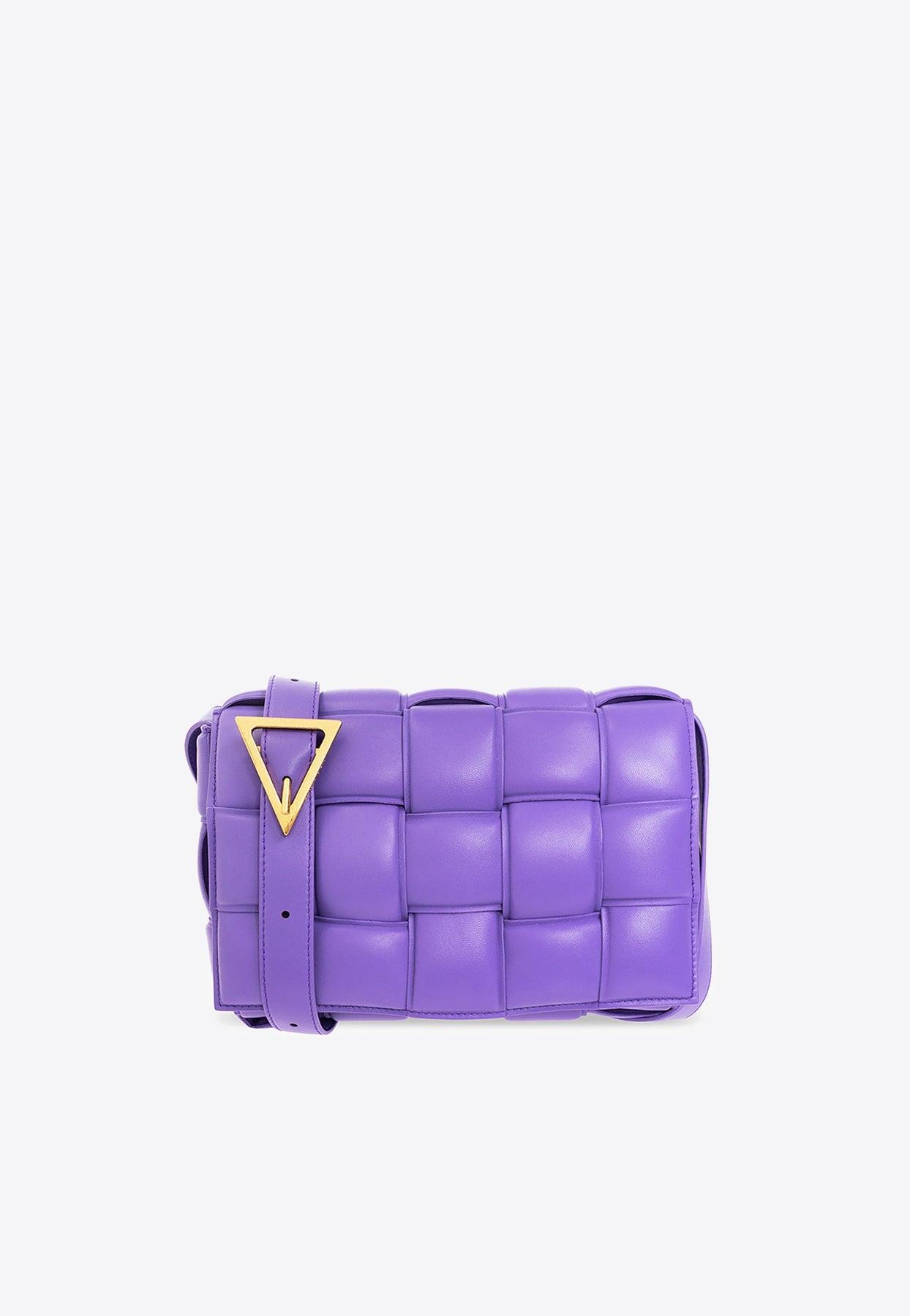 Bottega Veneta Small Padded Cassette Shoulder Bag in Purple