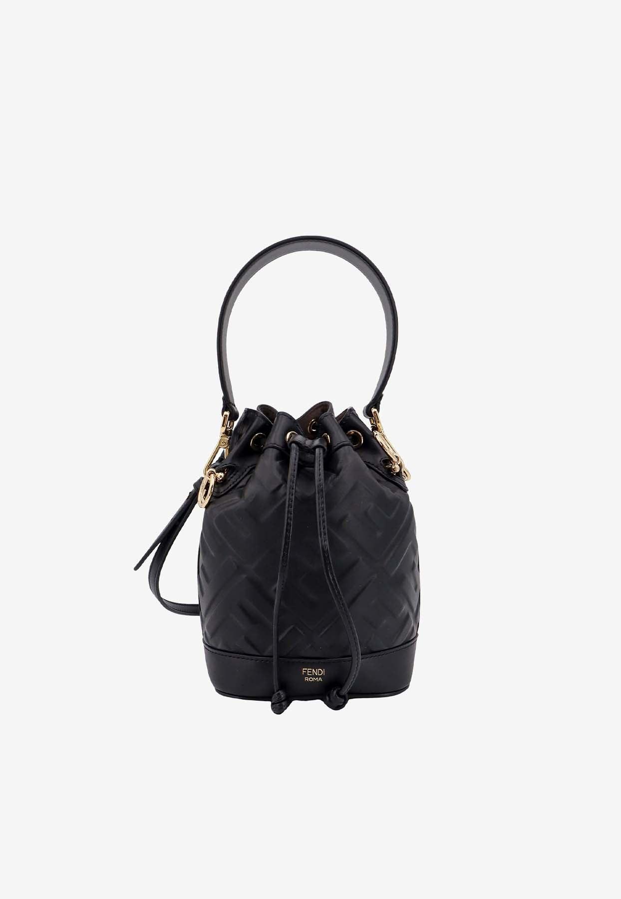 Fendi bucket bag black deals