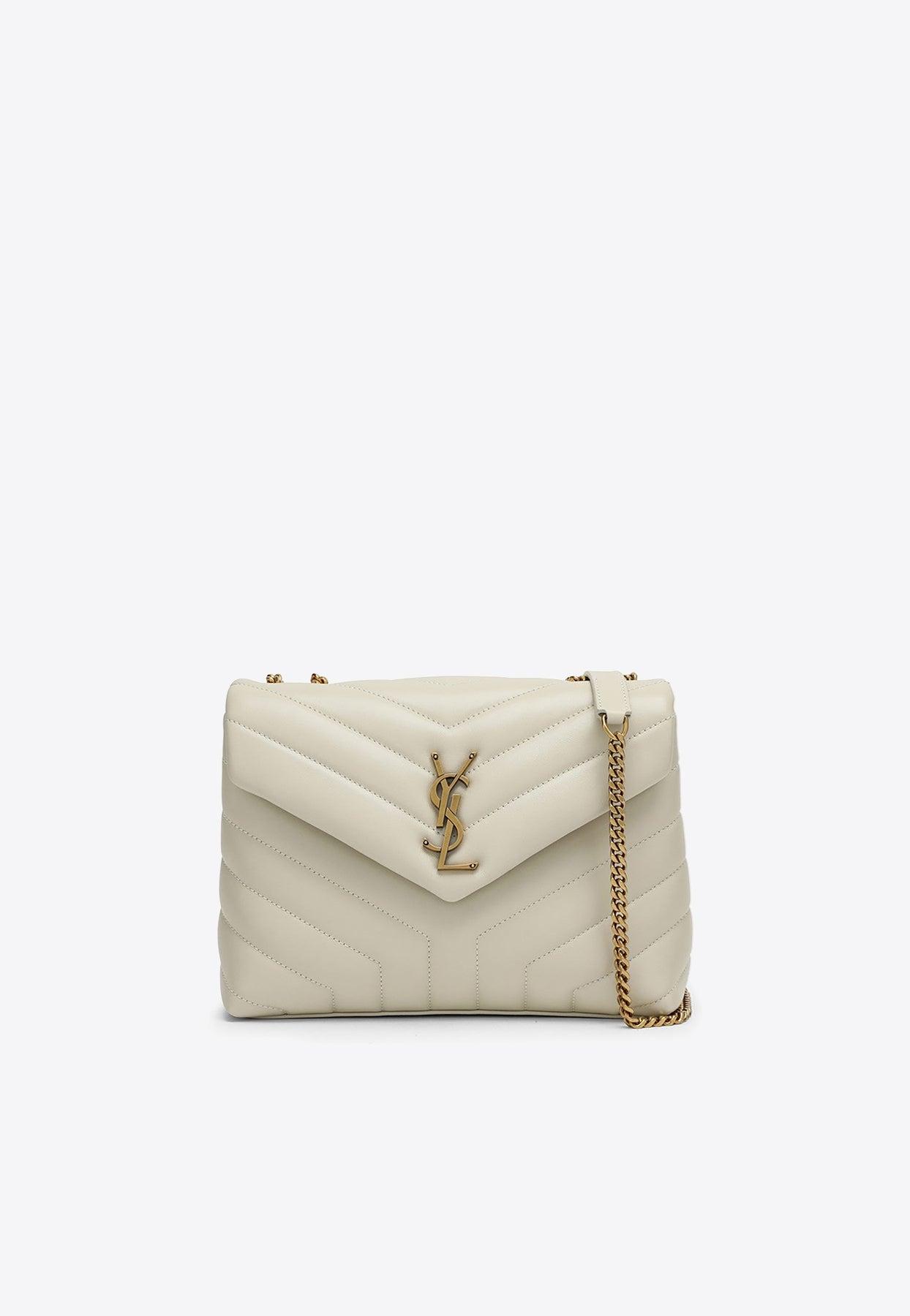 Saint Laurent Loulou Small Quilted Leather Shoulder Bag - Off