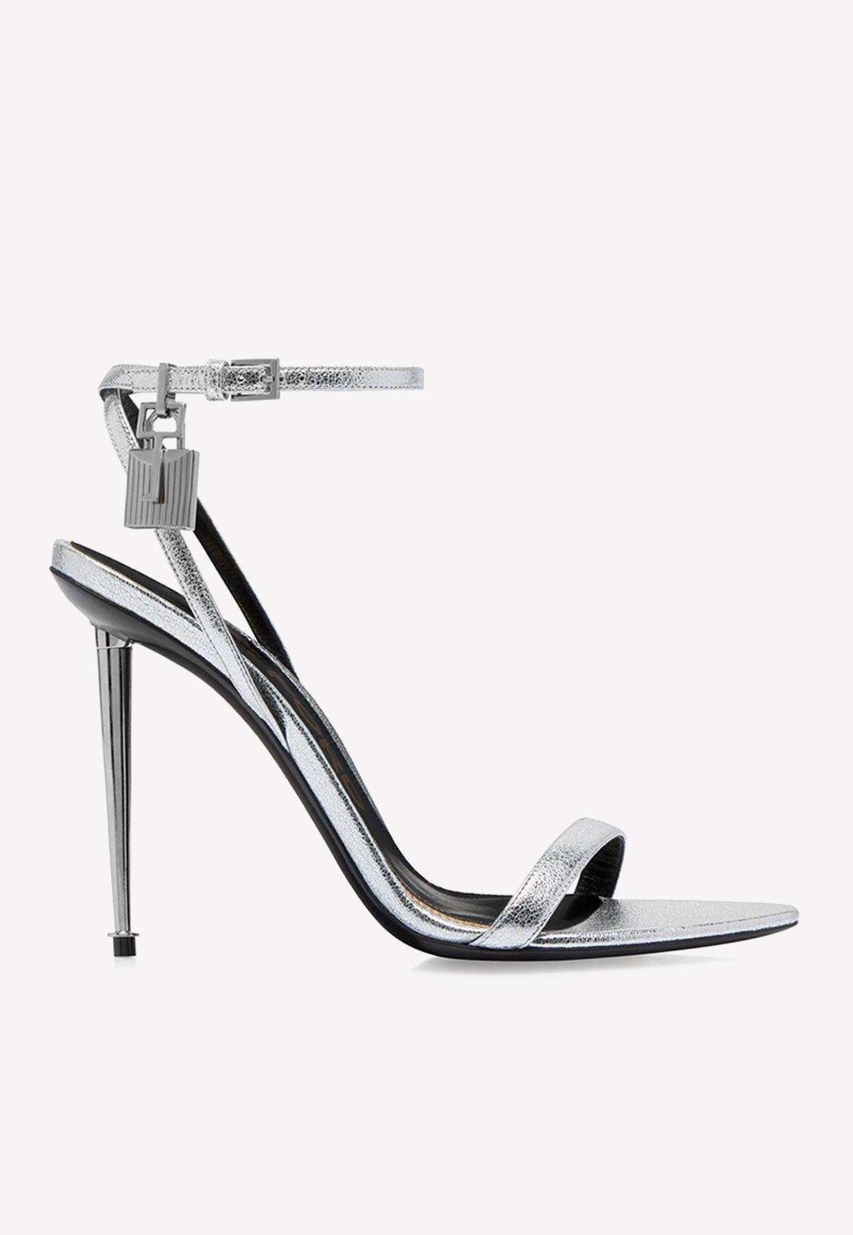 Tom Ford 105 Padlock Leather Sandals in White | Lyst