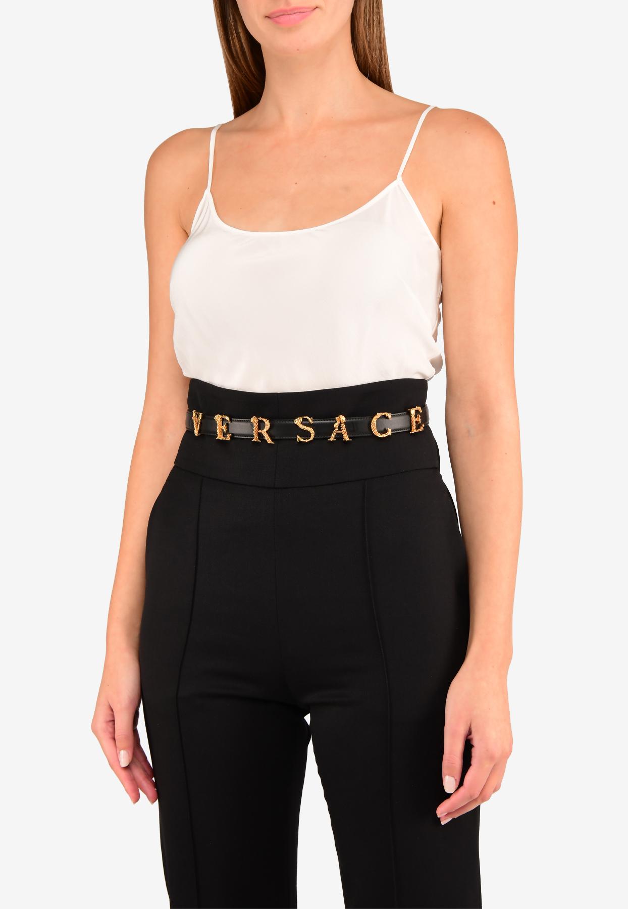 versace logo belt