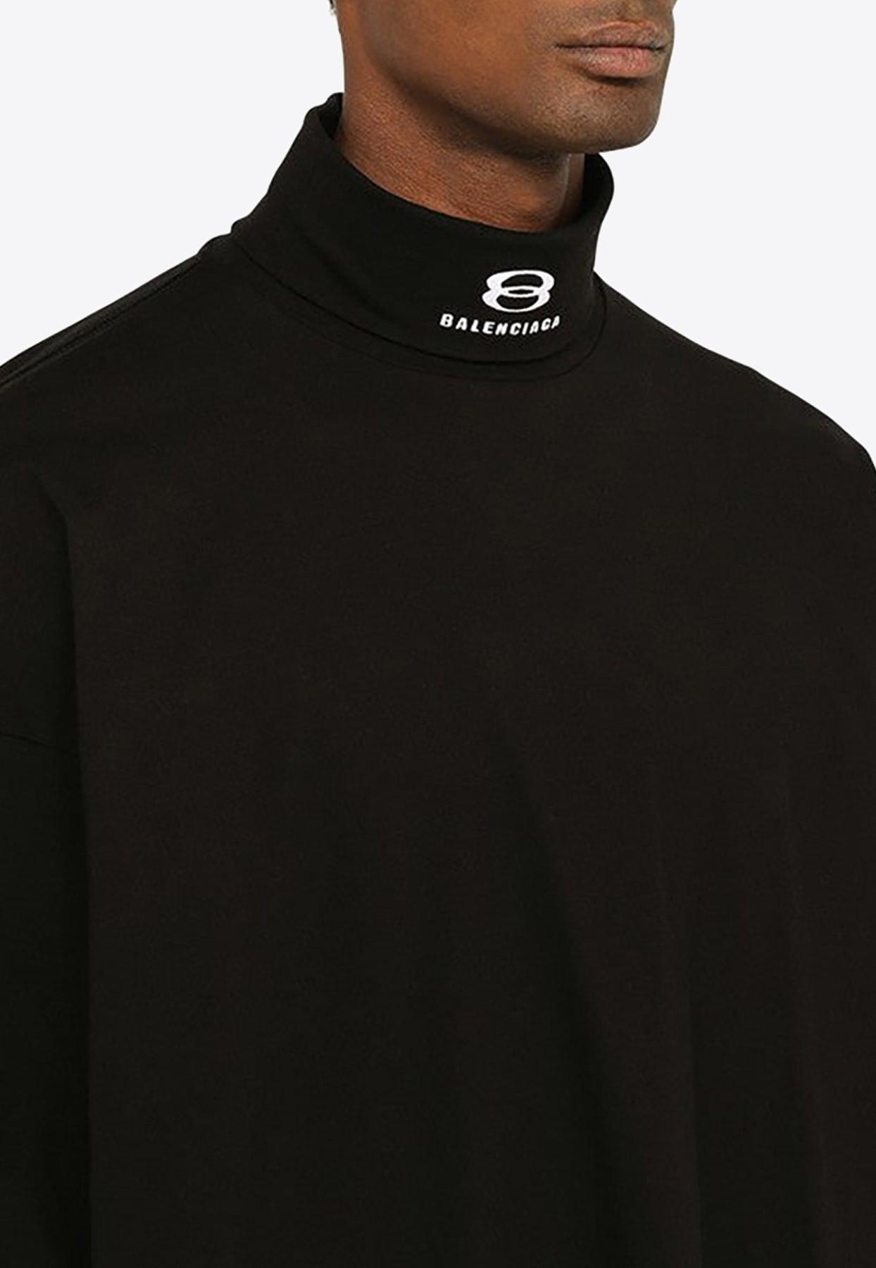 Balenciaga Oversized Turtleneck Top in Black for Men | Lyst