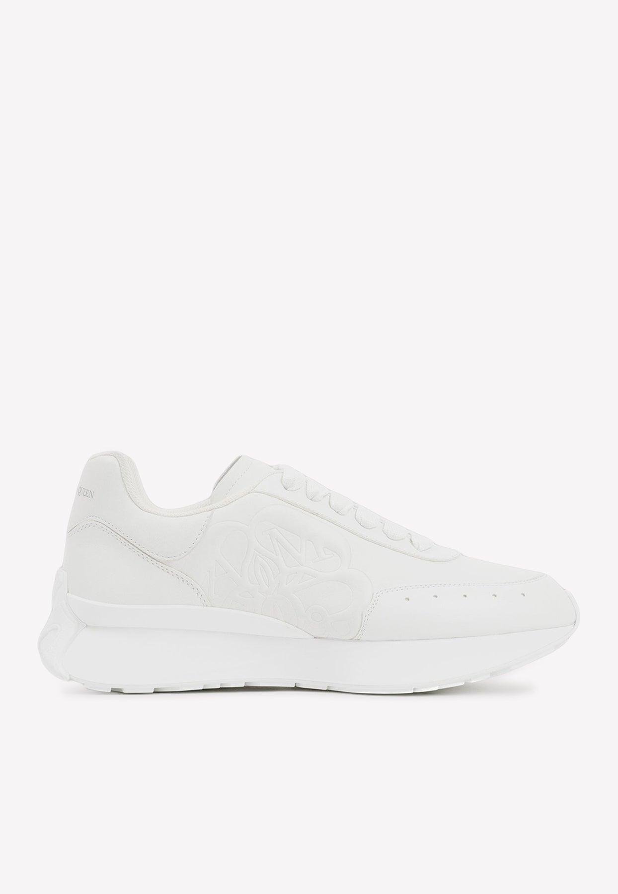 Alexander McQueen Sprint Runner Low-top Sneakers In Leather in White ...