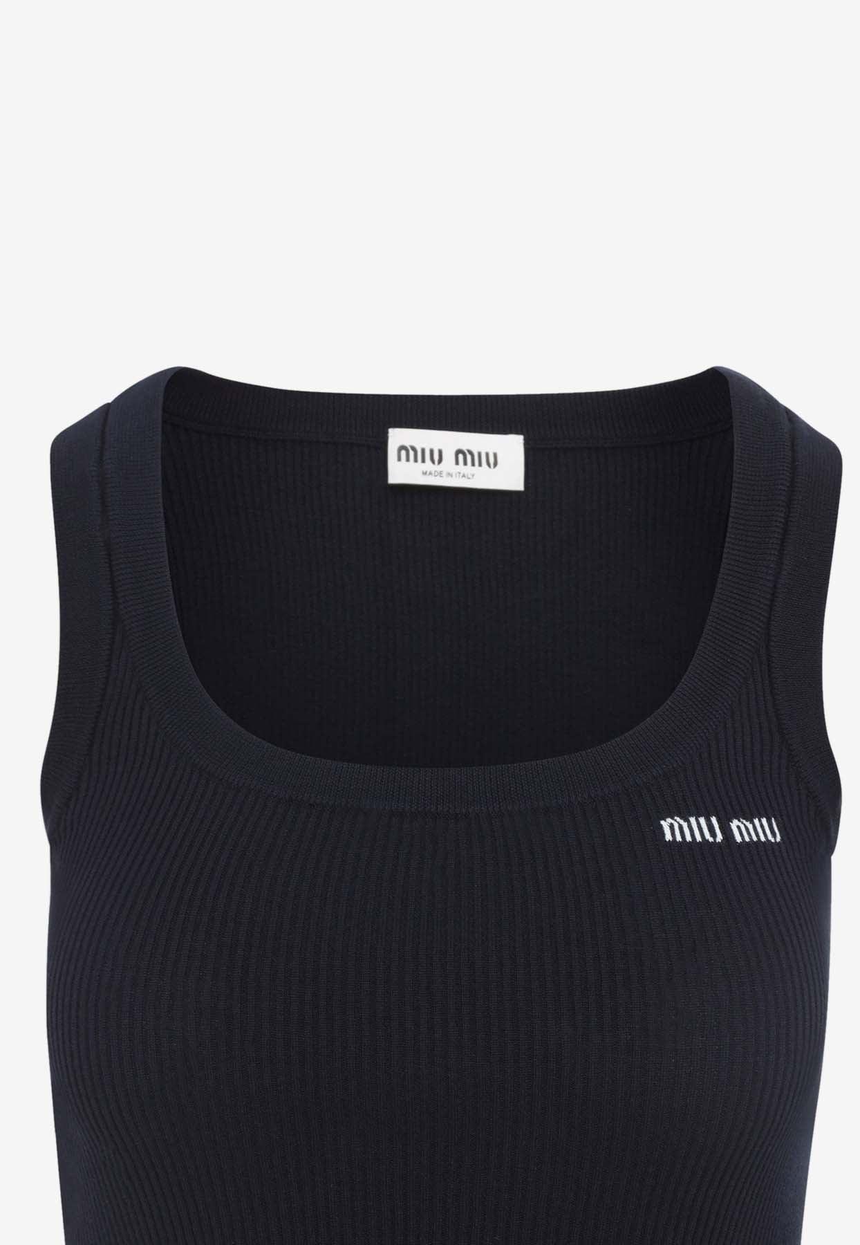 Miu Miu Sleeveless and tank tops for Women | Online Sale up to 33