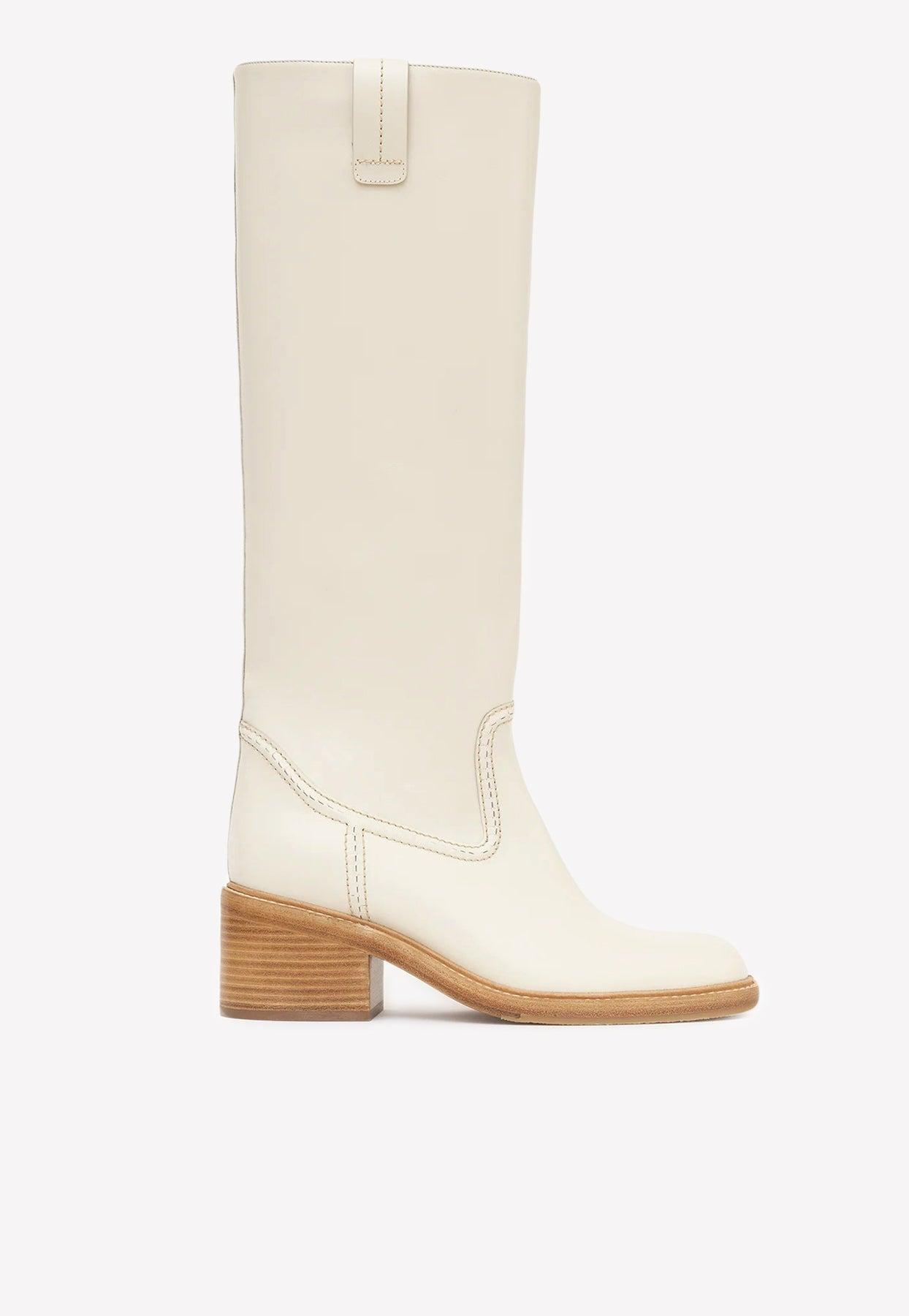 Chloé Mallo Tall Boots in White Lyst