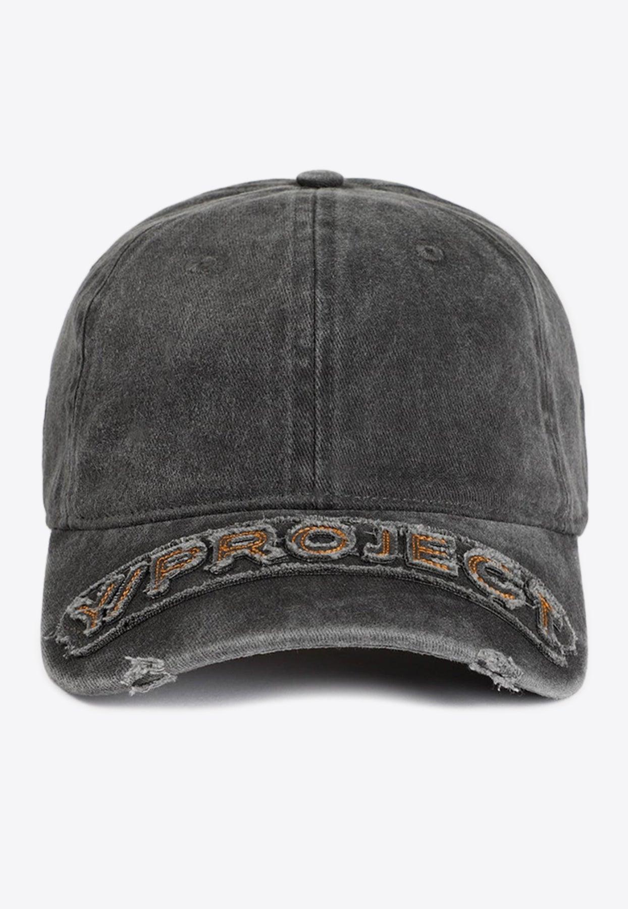 Y. Project Logo-patch Distressed Baseball Cap in Grey | Lyst Canada
