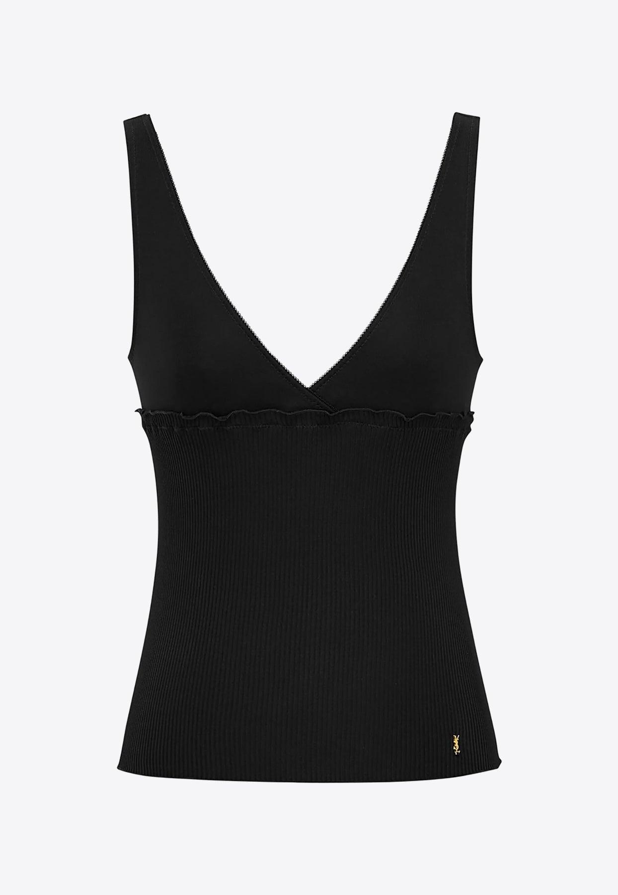 Women's Saint Laurent Sleeveless and tank tops | Lyst
